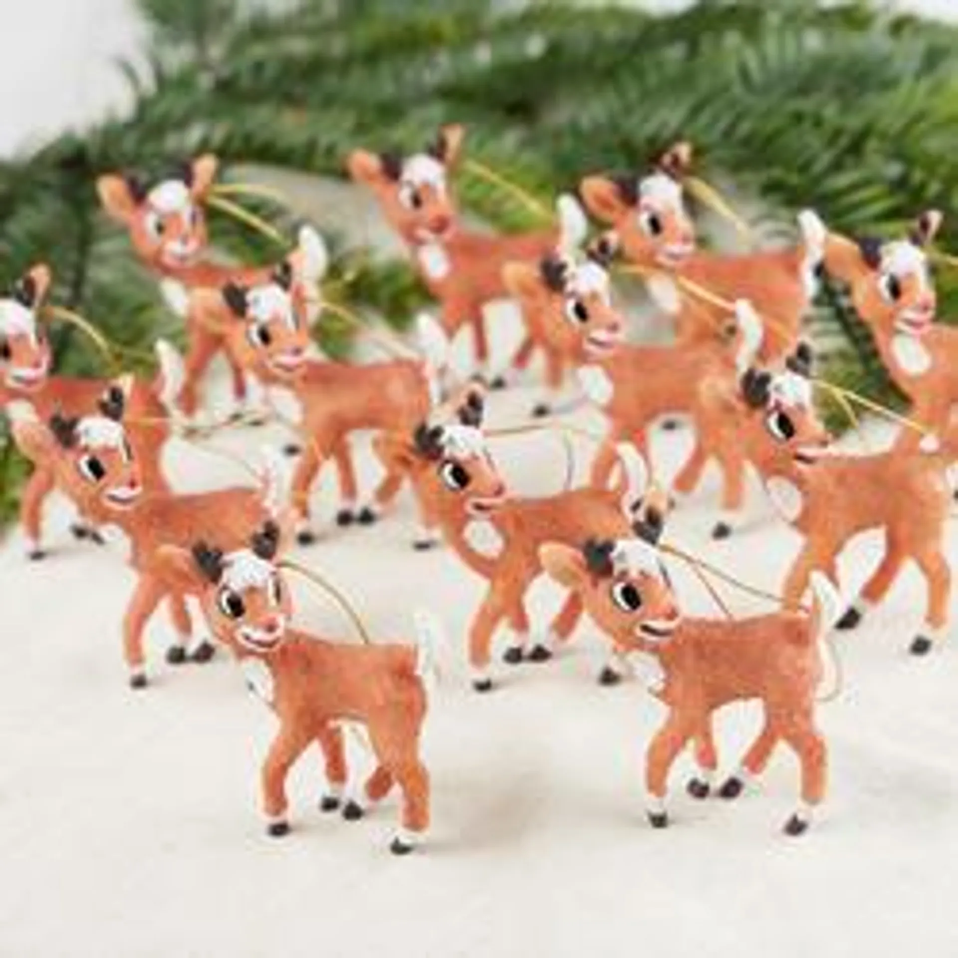 Rudolph Reindeer Ornaments (Package of 12 pieces)