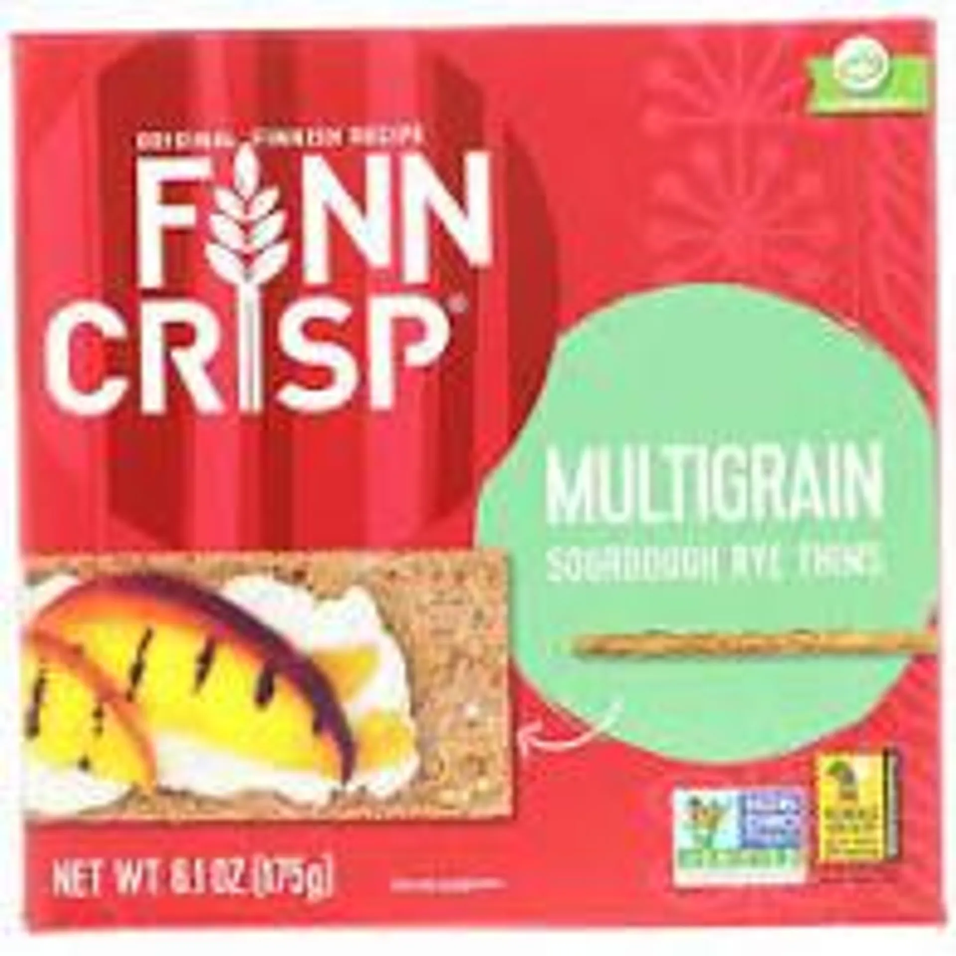 Finn Crisp - Multigrain Sourdough Rye Thin Crispbread 7 Oz