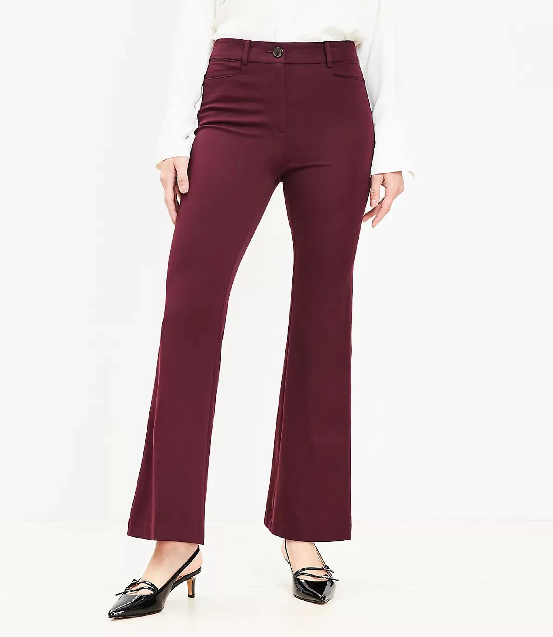 Sutton Flare Pants in Bi-Stretch