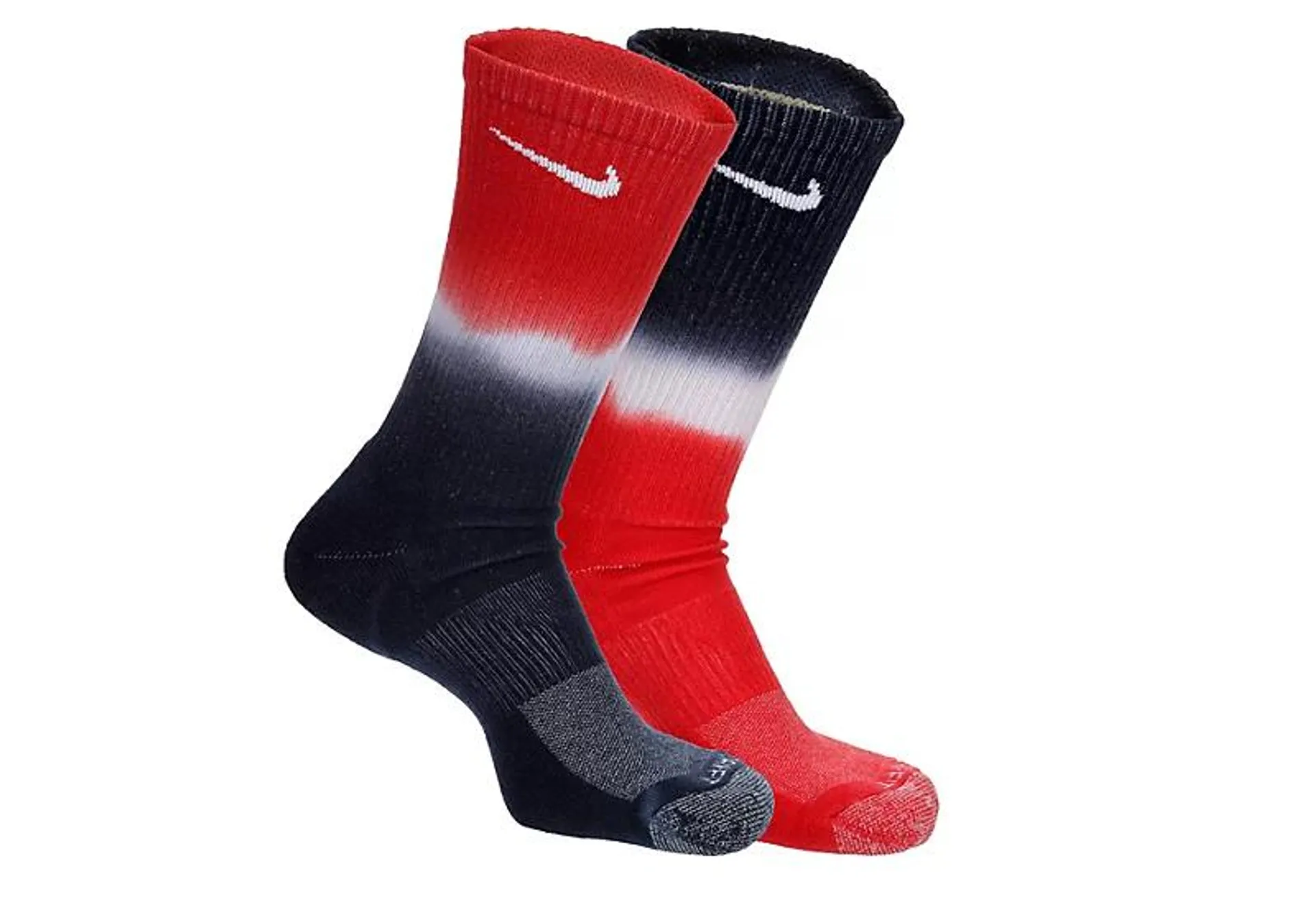 Nike Mens Large Dip Dye Crew Socks 2 Pairs - Assorted