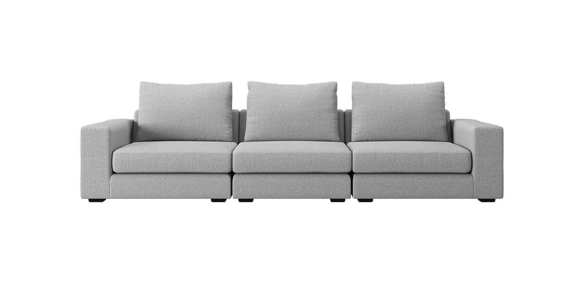 Braxton 3-Piece Sofa Gray