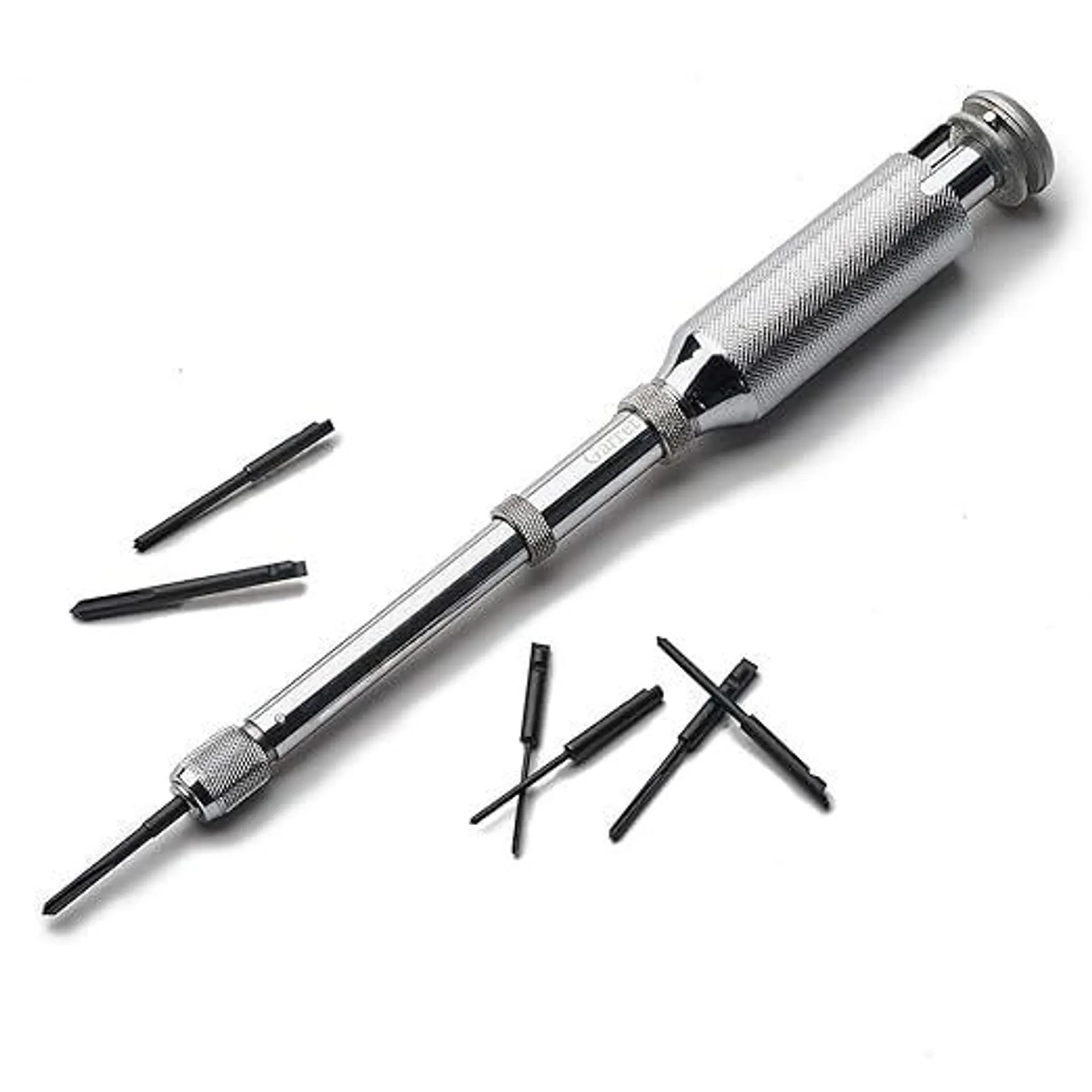 Kings County Tools Classic Yankee Style Push Drill | 8 Double Fluted Bits Included | Chrome Plated Solid Brass Material | No Chuck Necessary | Ideal for Tight Areas