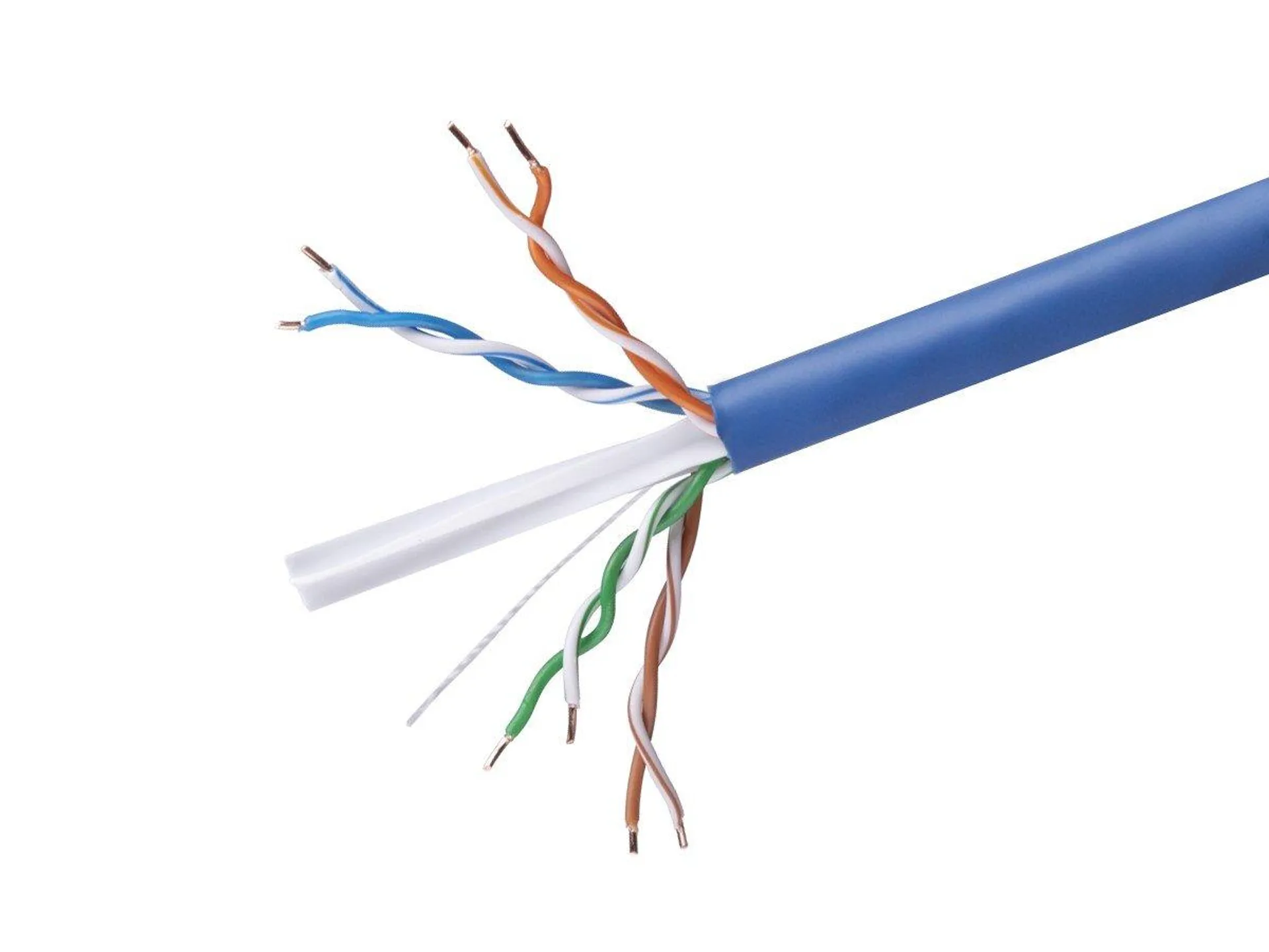 Monoprice Cat6 1000ft Blue CMR UL Bulk Cable, Solid (w/spine), UTP, 23AWG, 550MHz, Pure Bare Copper, Reelex II Pull Box, Bulk Ethernet Cable