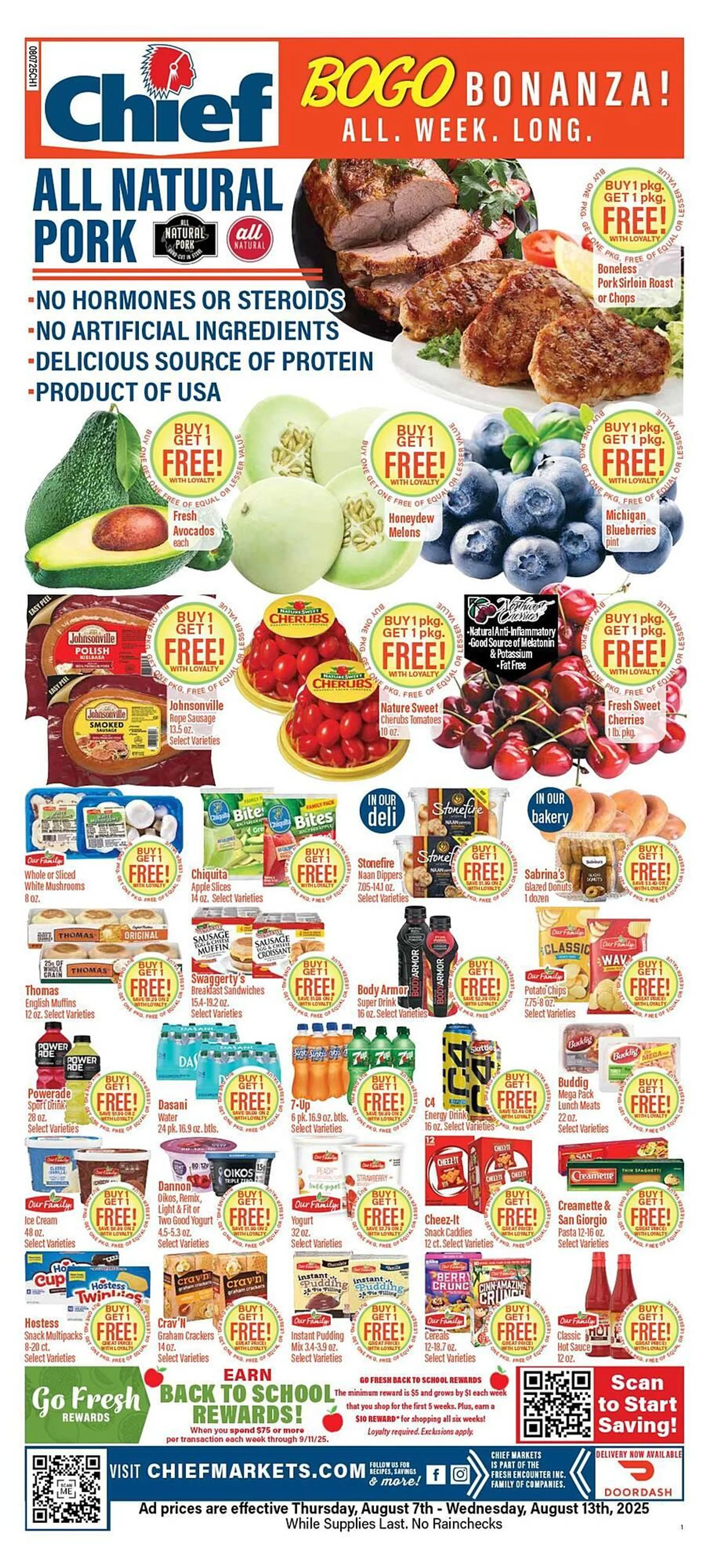 Weekly ad Chief Supermarket Weekly Ad from August 7 to August 13 2025 - Page 1