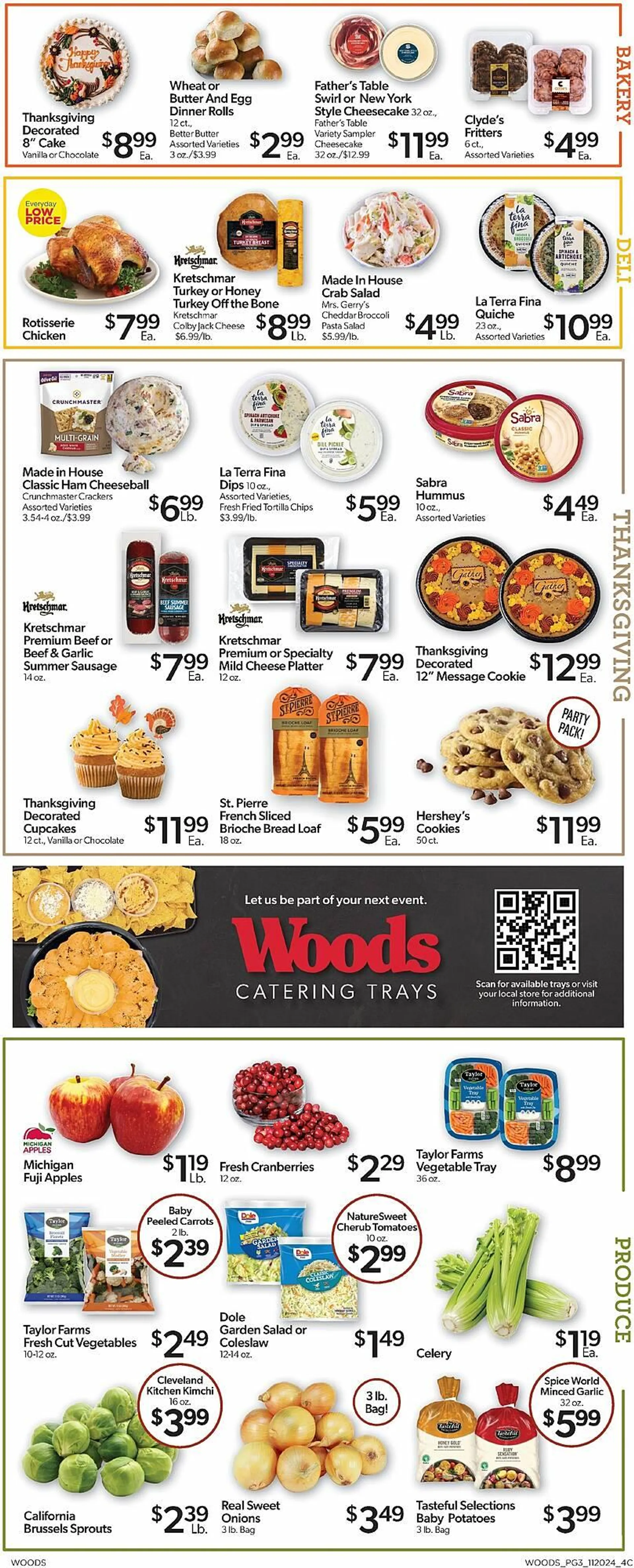 Weekly ad Woods Supermarket Weekly Ad from November 20 to December 3 2024 - Page 3