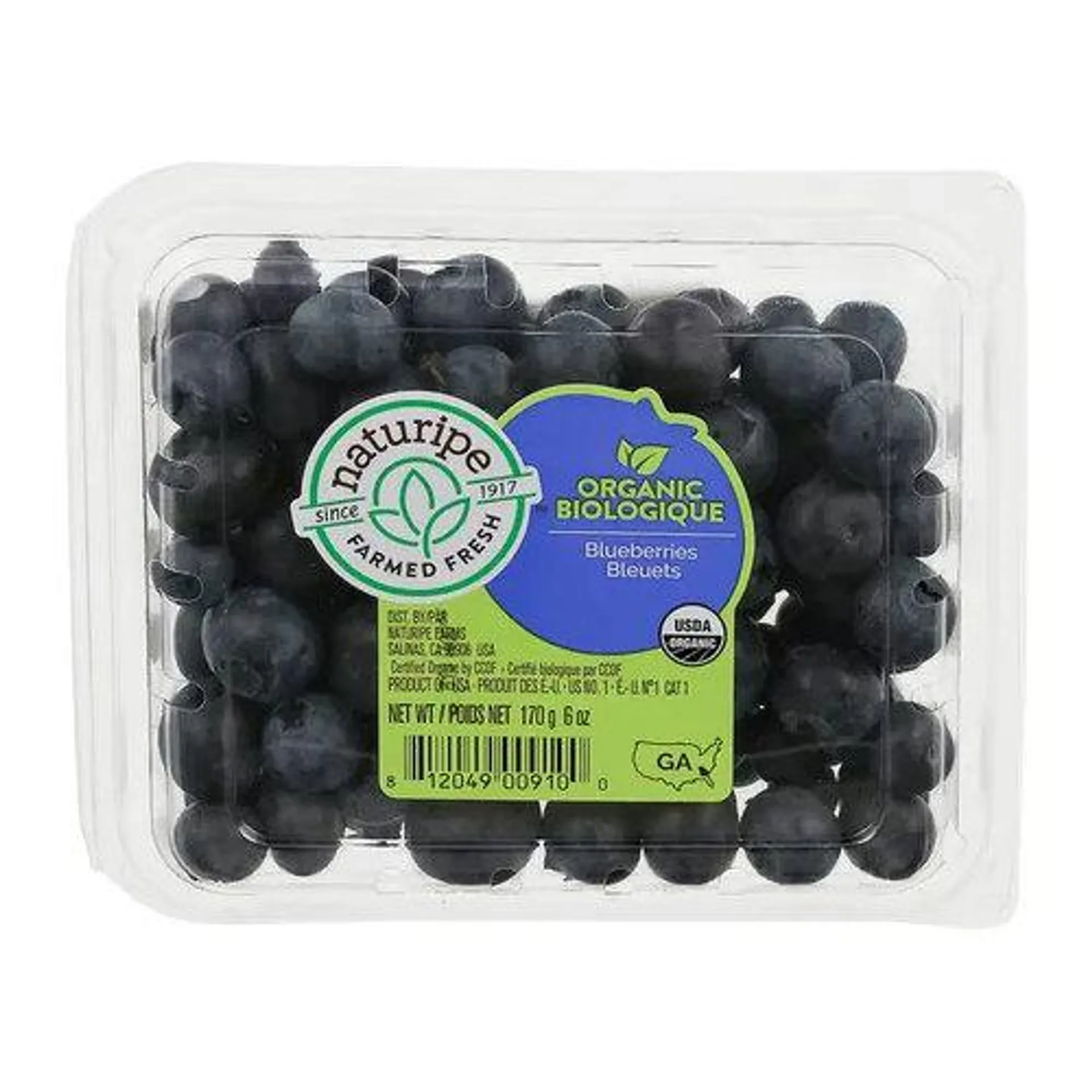 Naturipe Farms Organic Blueberries, 6 Ounce