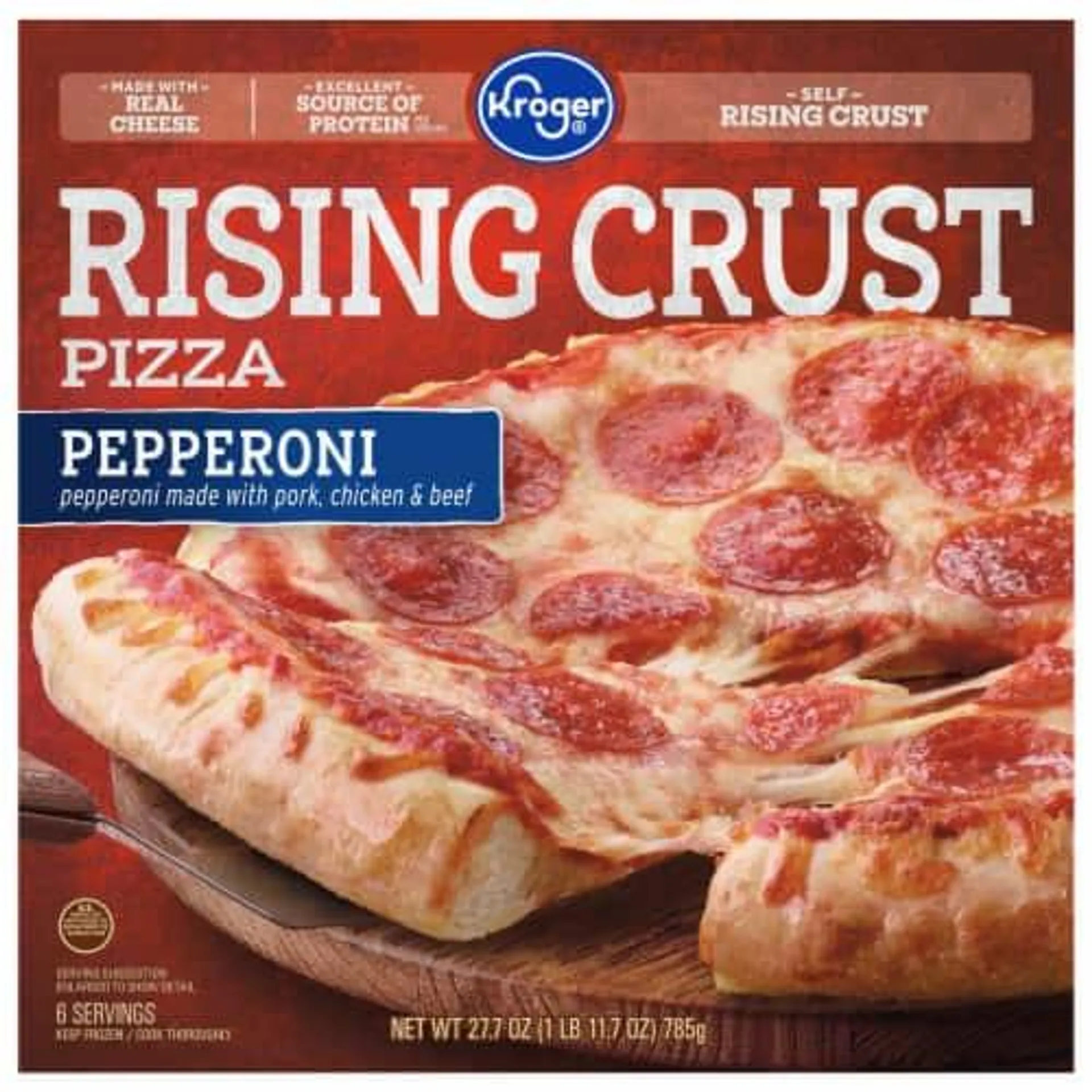 Kroger® Pepperoni Rising Crust Frozen Pizza