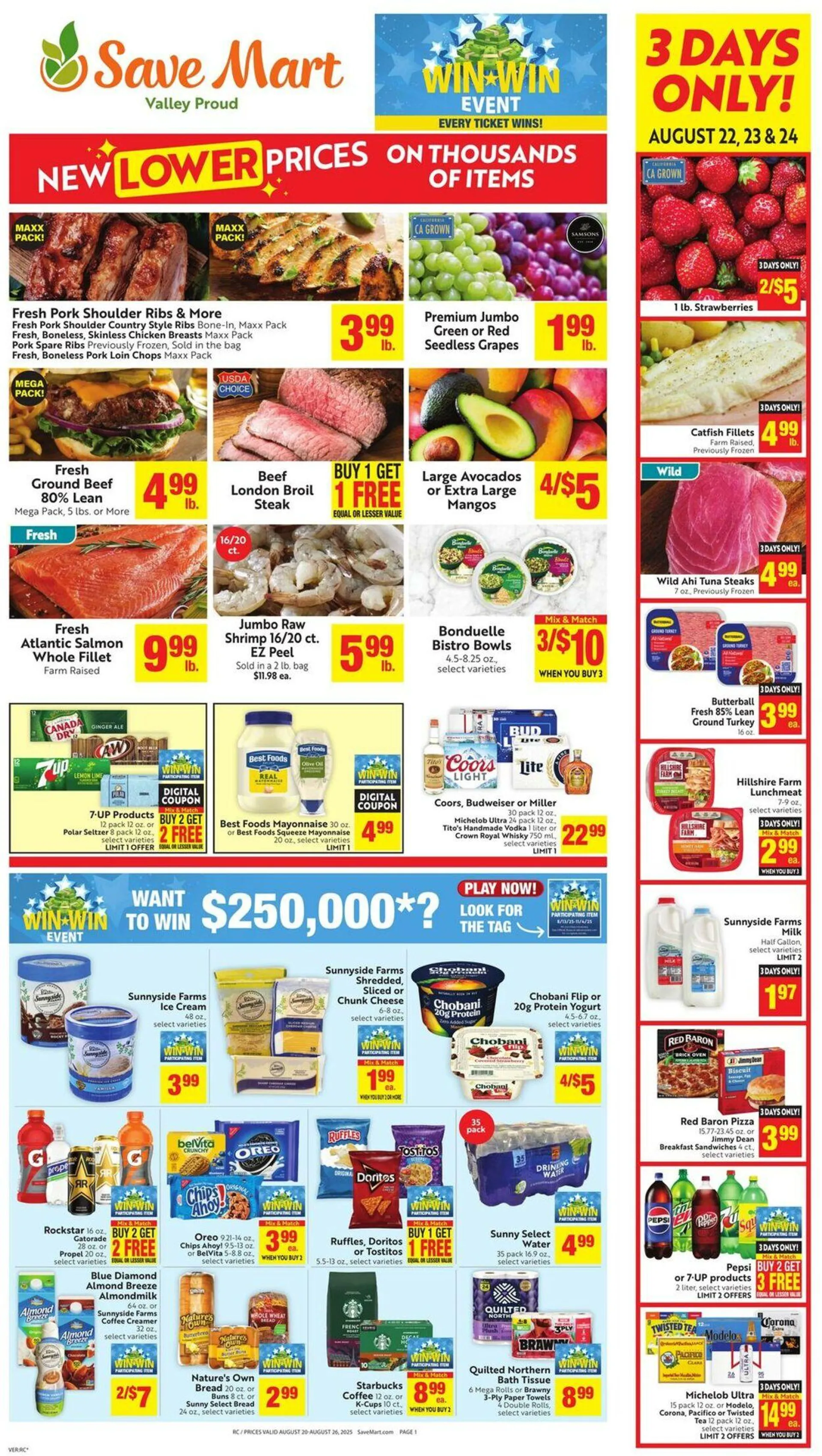Weekly ad Save Mart Current weekly ad from August 20 to August 26 2025 - Page 1