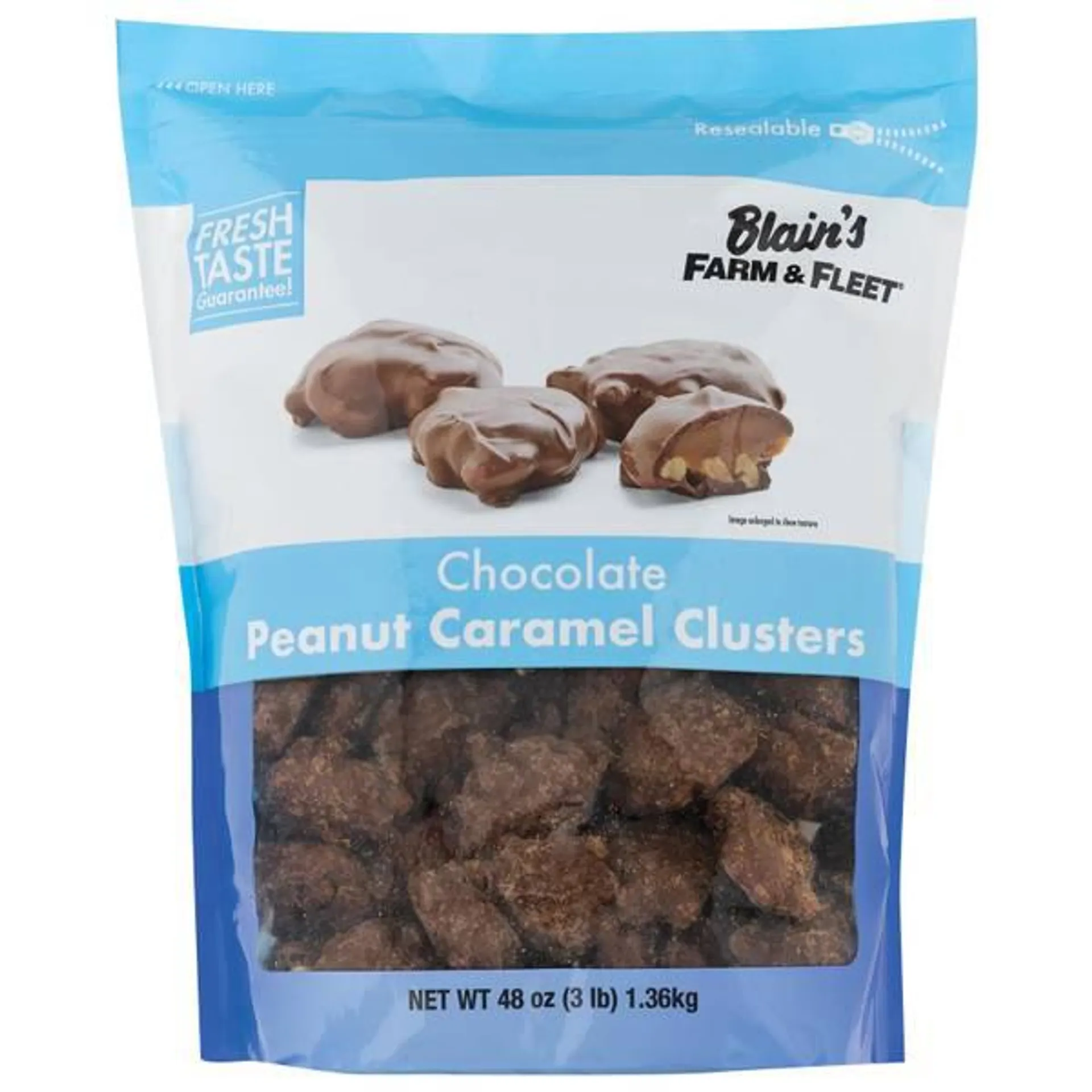 48 oz Chocolate Peanut Caramel Clusters