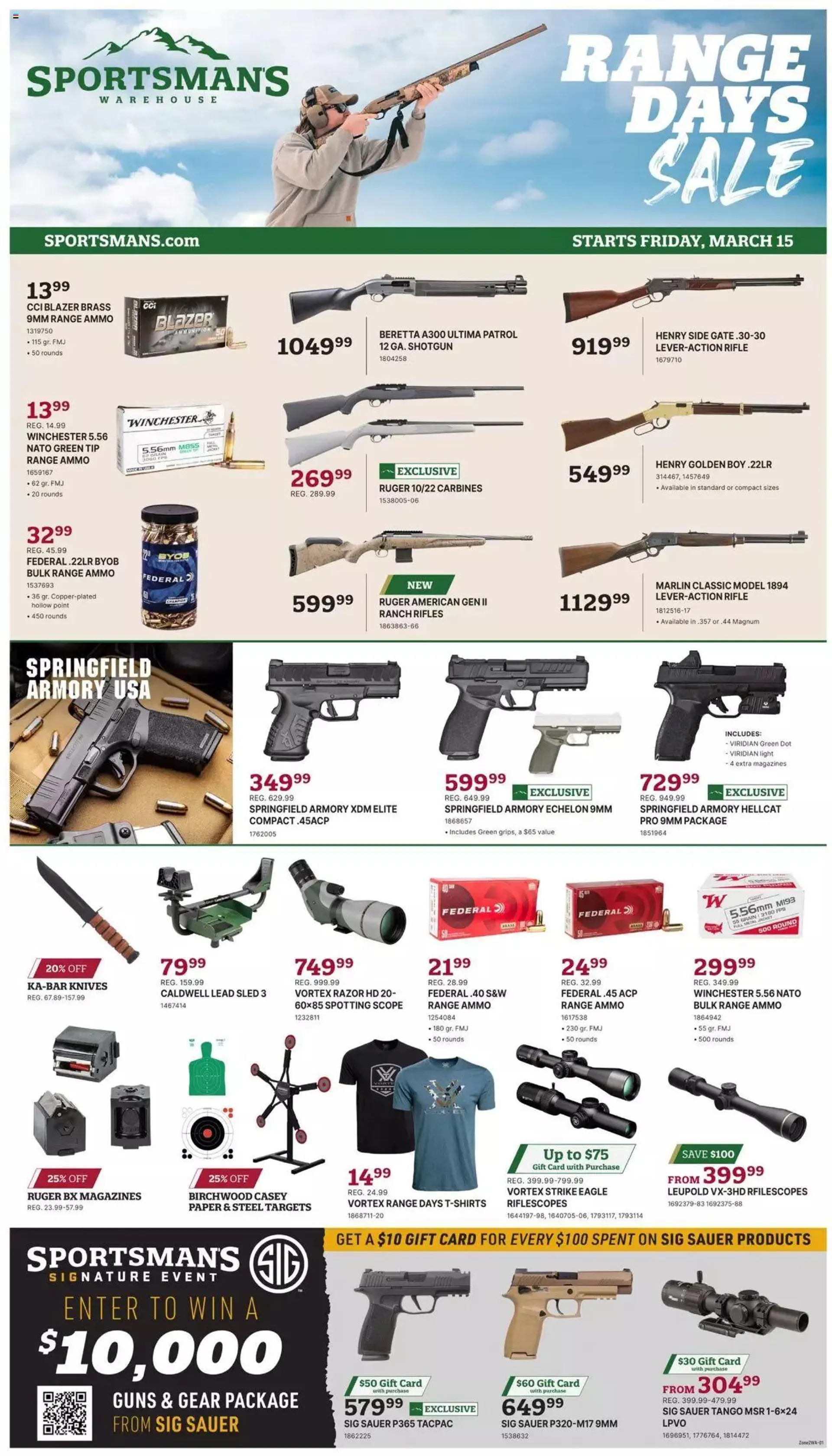 Weekly ad Sportsmans Warehouse - circular - WA from March 15 to March 31 2024 - Page 1