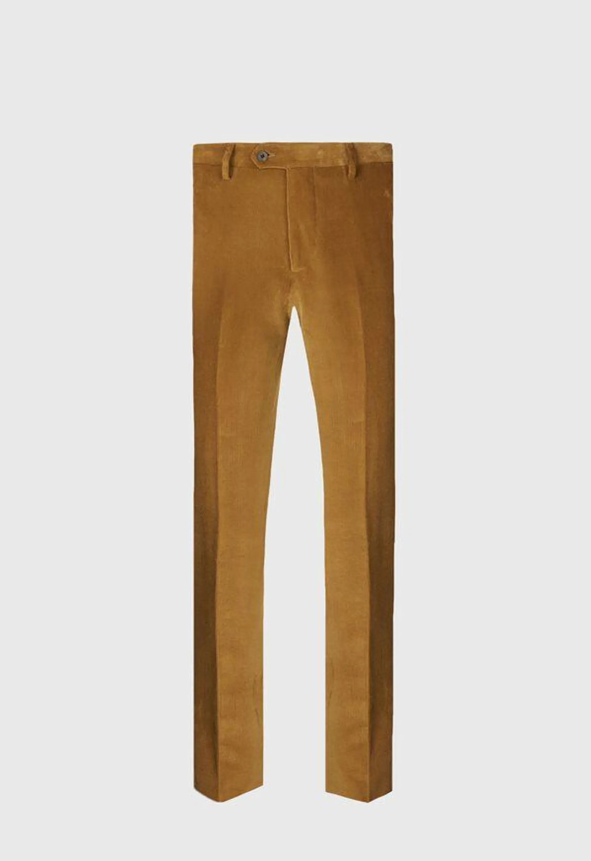 Suede Trimmed Corduroy Trouser