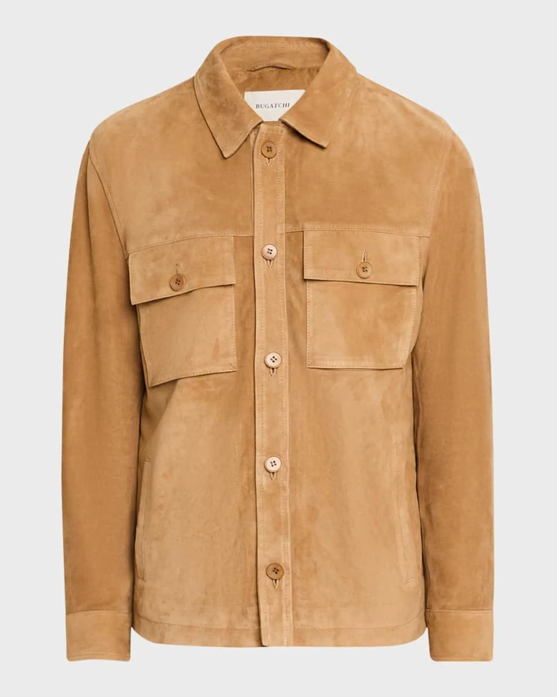 Men's Lamb Suede Overshirt