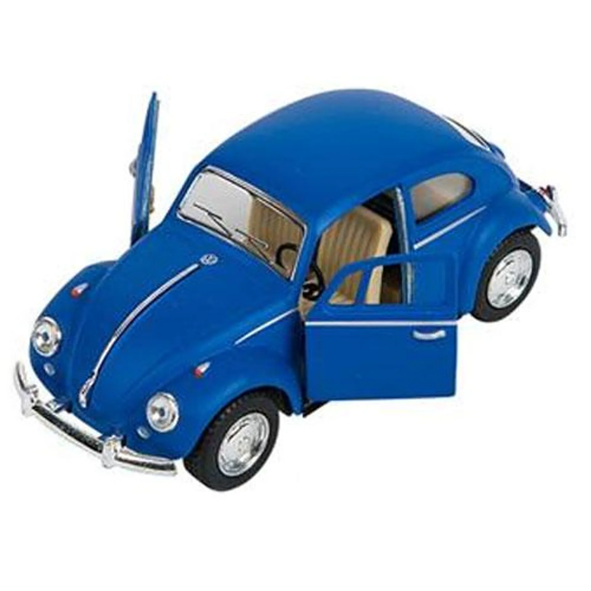 Rhode Island Novelty - Pull Back Die-Cast Metal Vehicle - 1967 VOLKSWAGEN BEETLE (Blue)(5 inch)