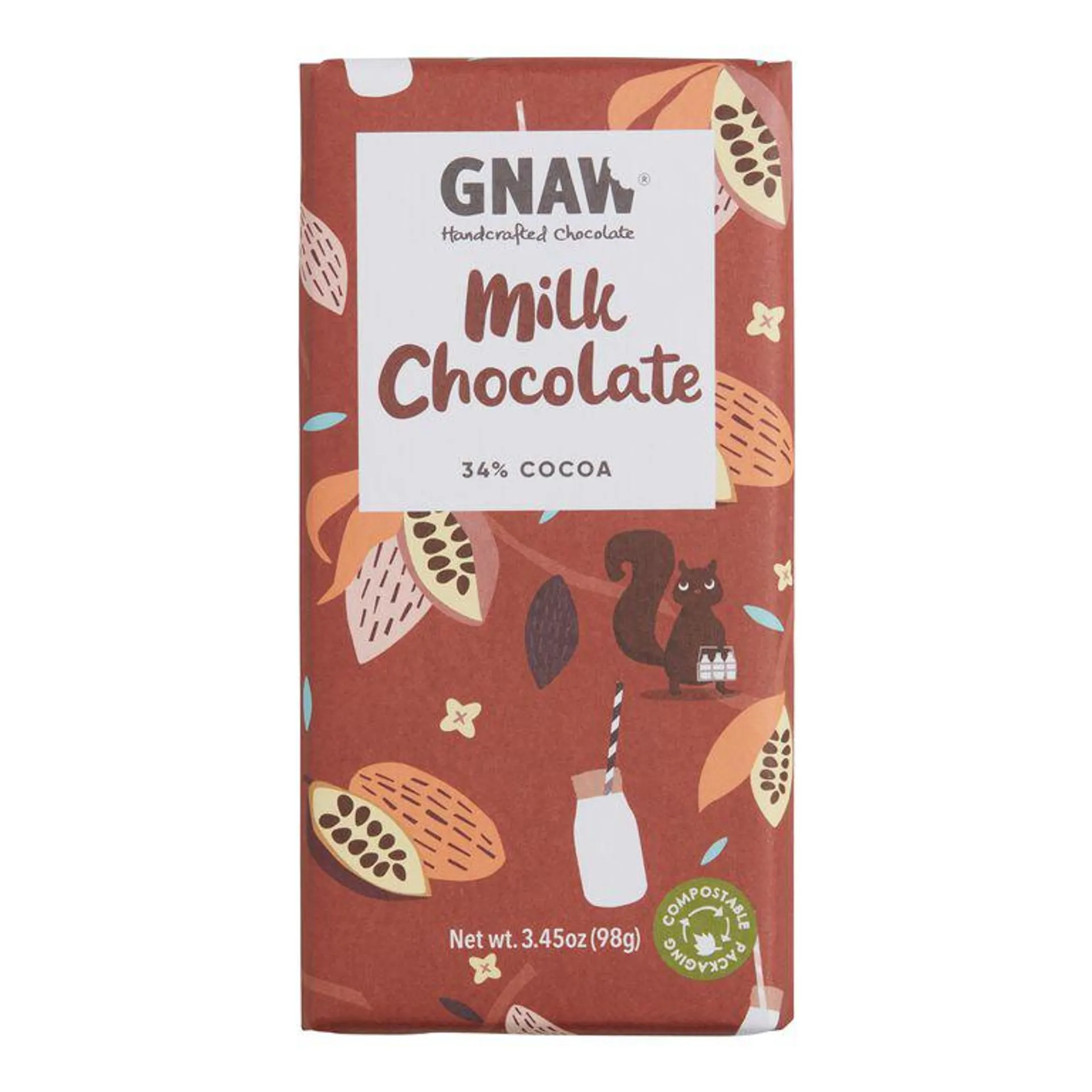 Gnaw Milk Chocolate Bar Set Of 3