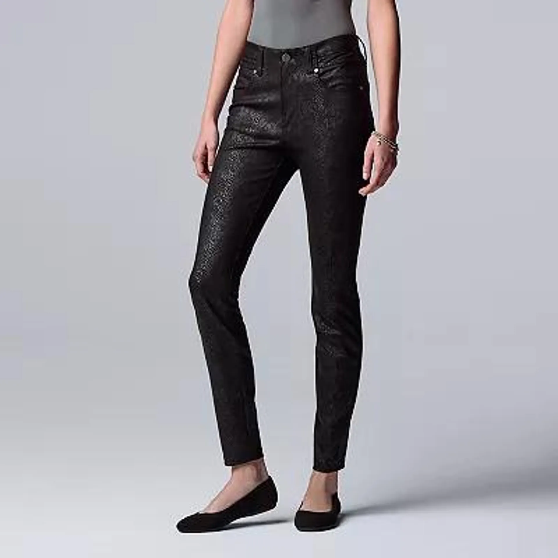 Women's Simply Vera Vera Wang High-Rise Ponte Skinny Pants