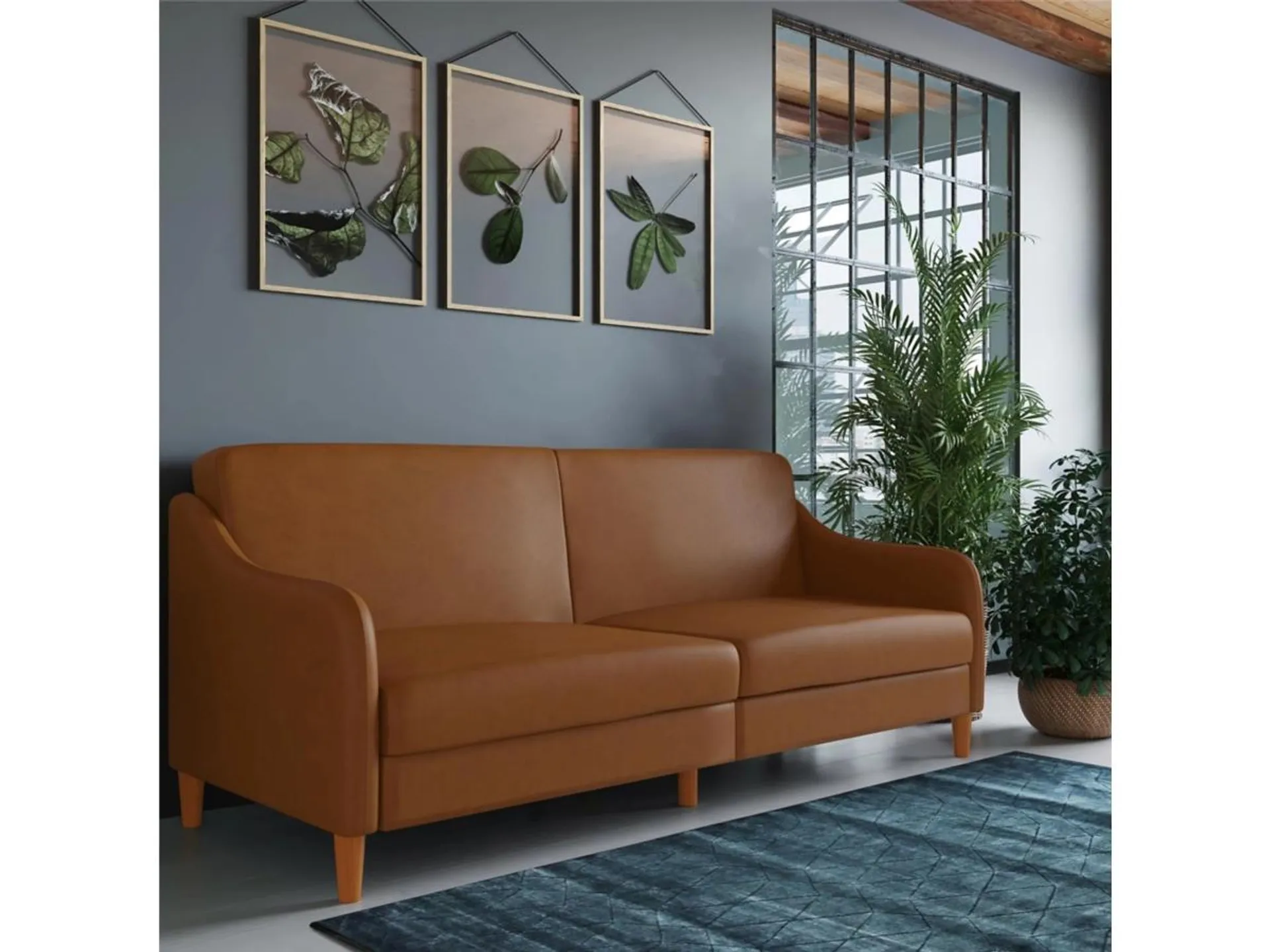 Jasper Coil Futon Convertible Sofa