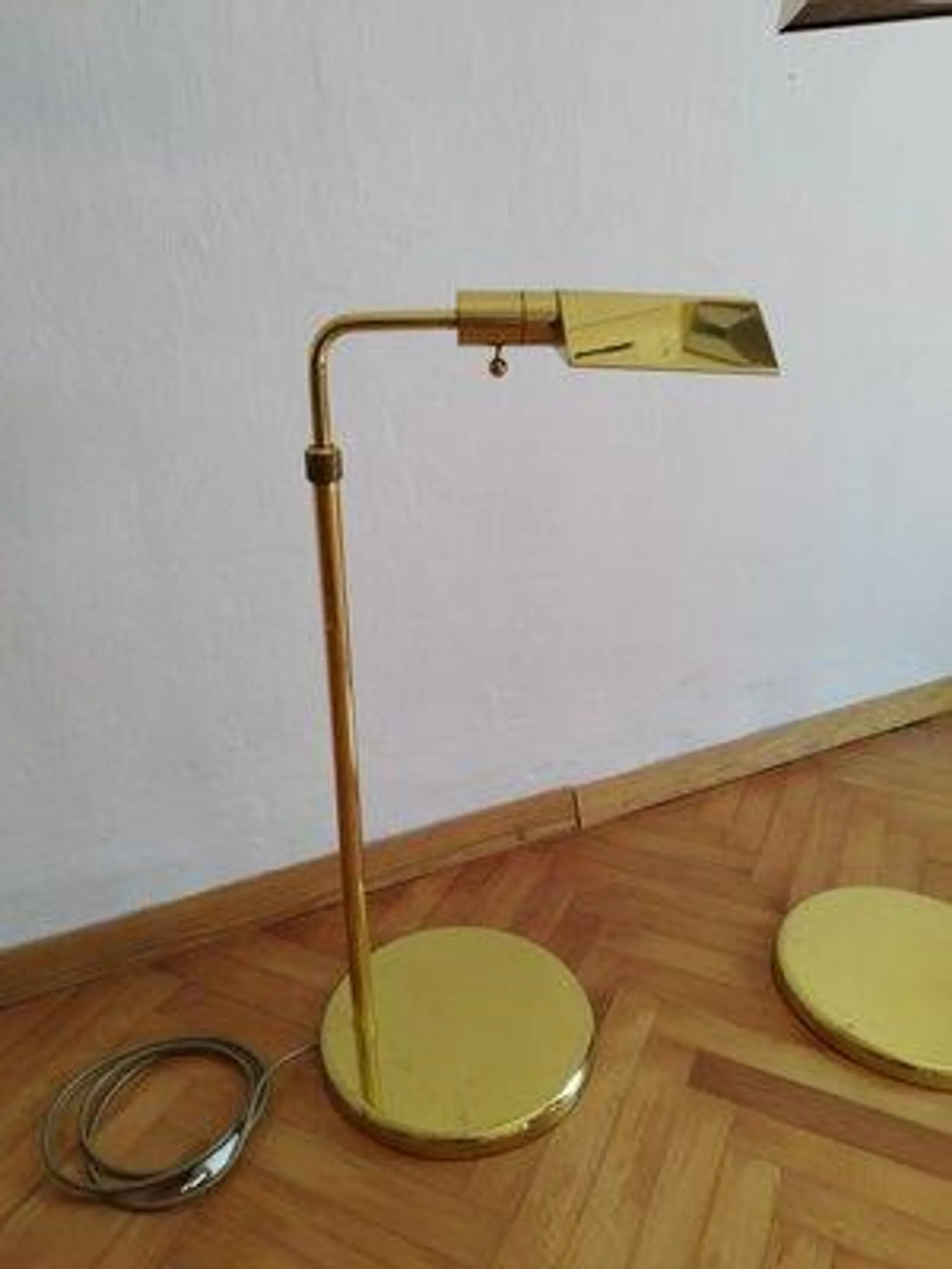 Vintage Brass Floor Lamps by Obor Illuminazione, 1970s, Set of 2