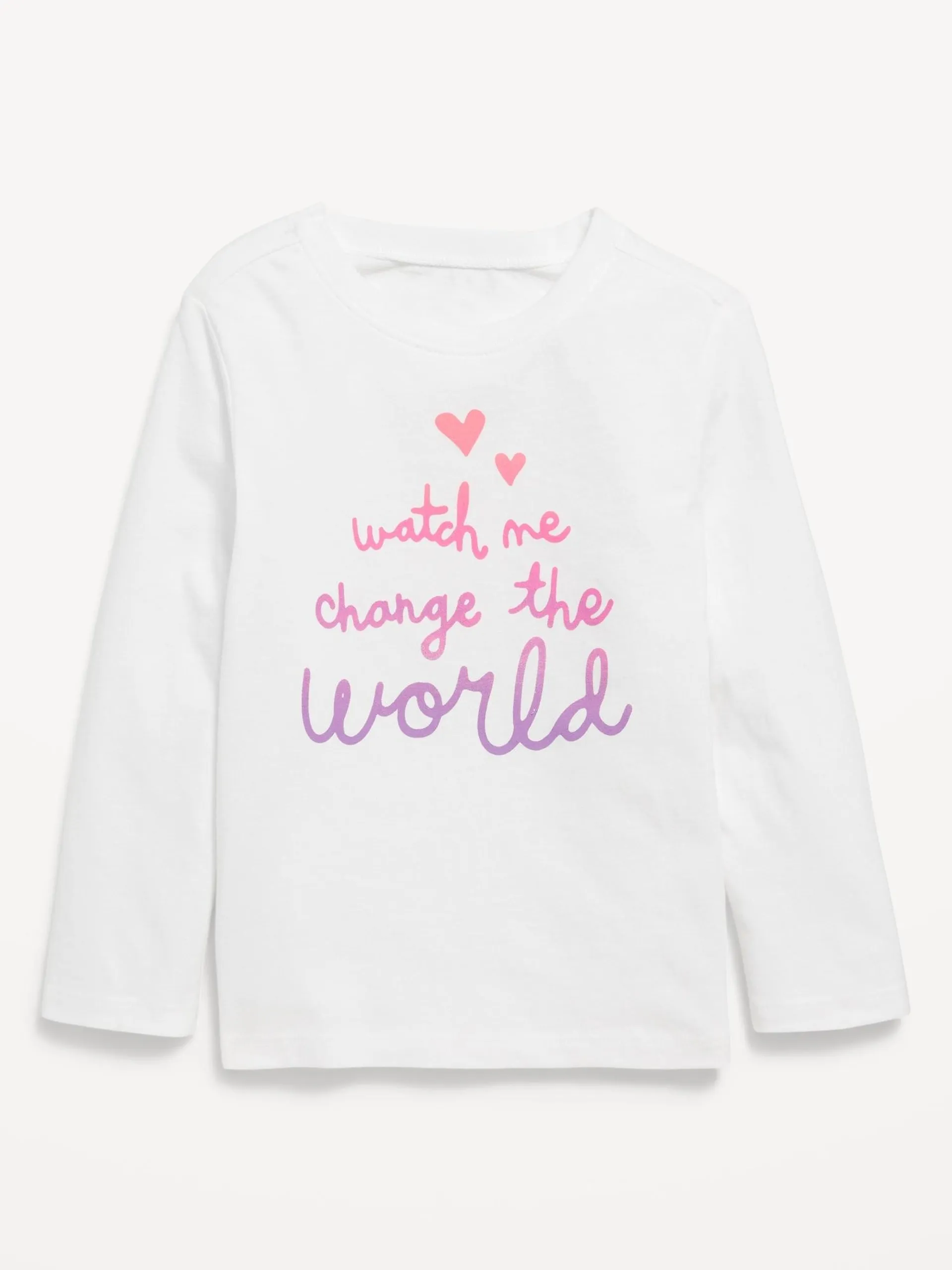 Long-Sleeve Graphic T-Shirt for Toddler Girls