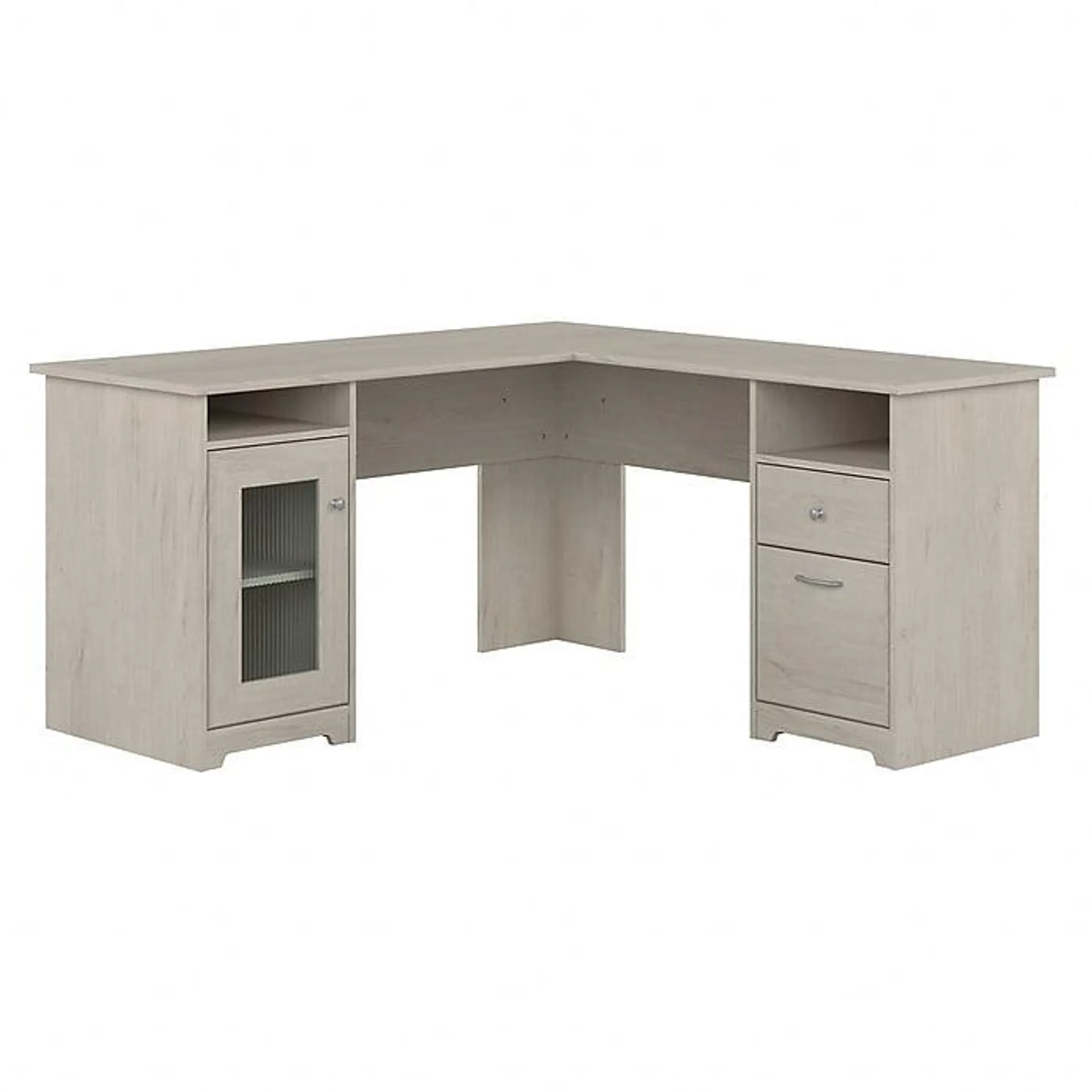 Bush Furniture Cabot 60"W Wood L-Shaped Computer Desk,