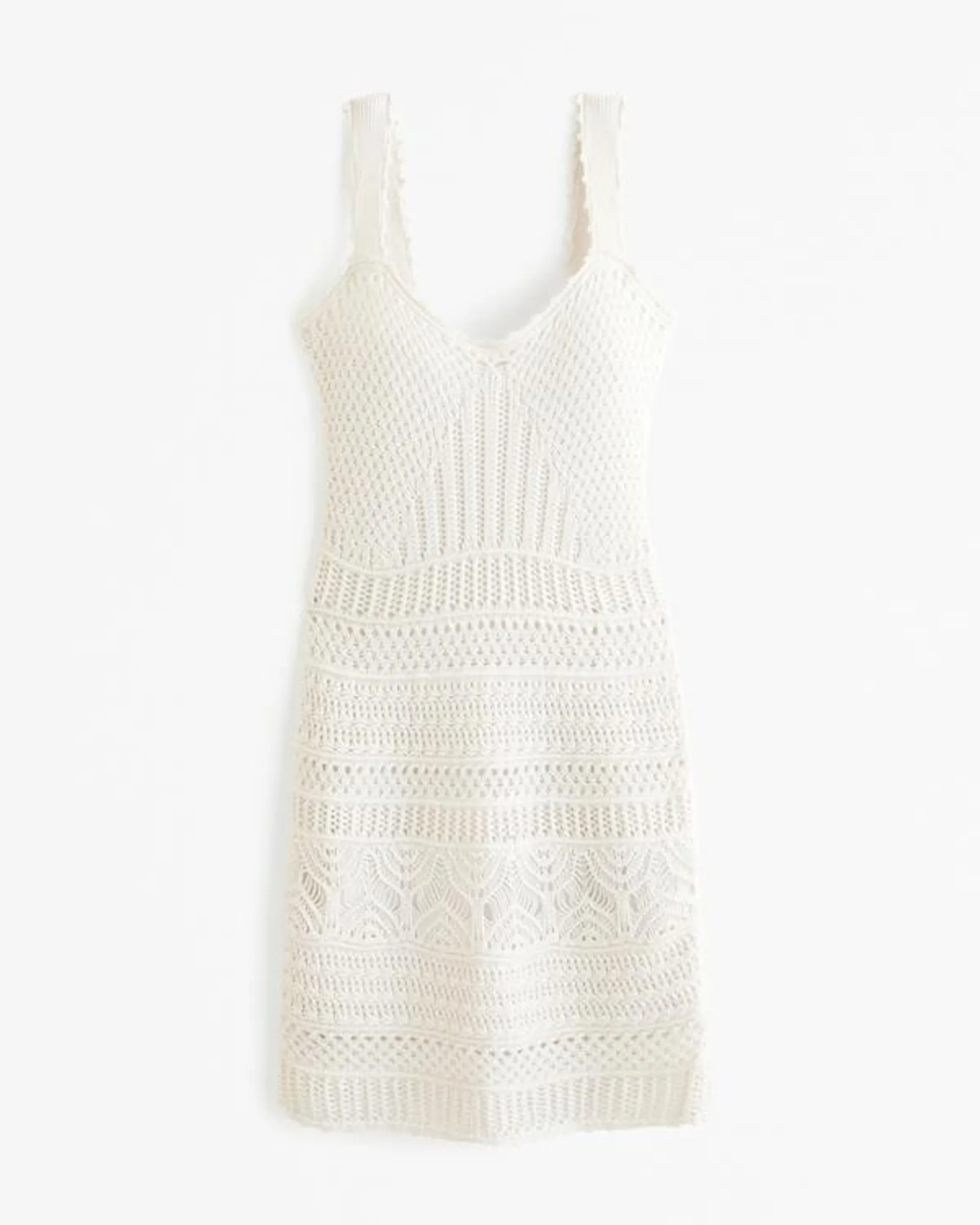 Crochet-Style Mini Dress