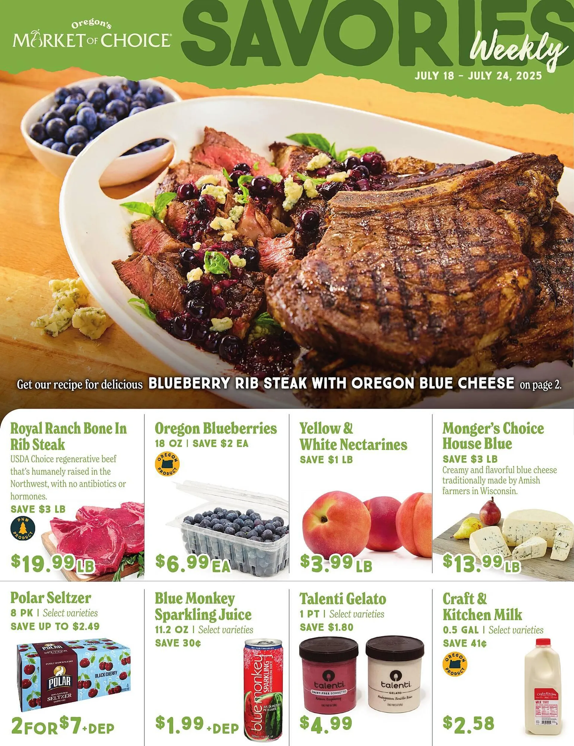 Weekly ad Market of Choice ad from July 18 to July 24 2025 - Page 1
