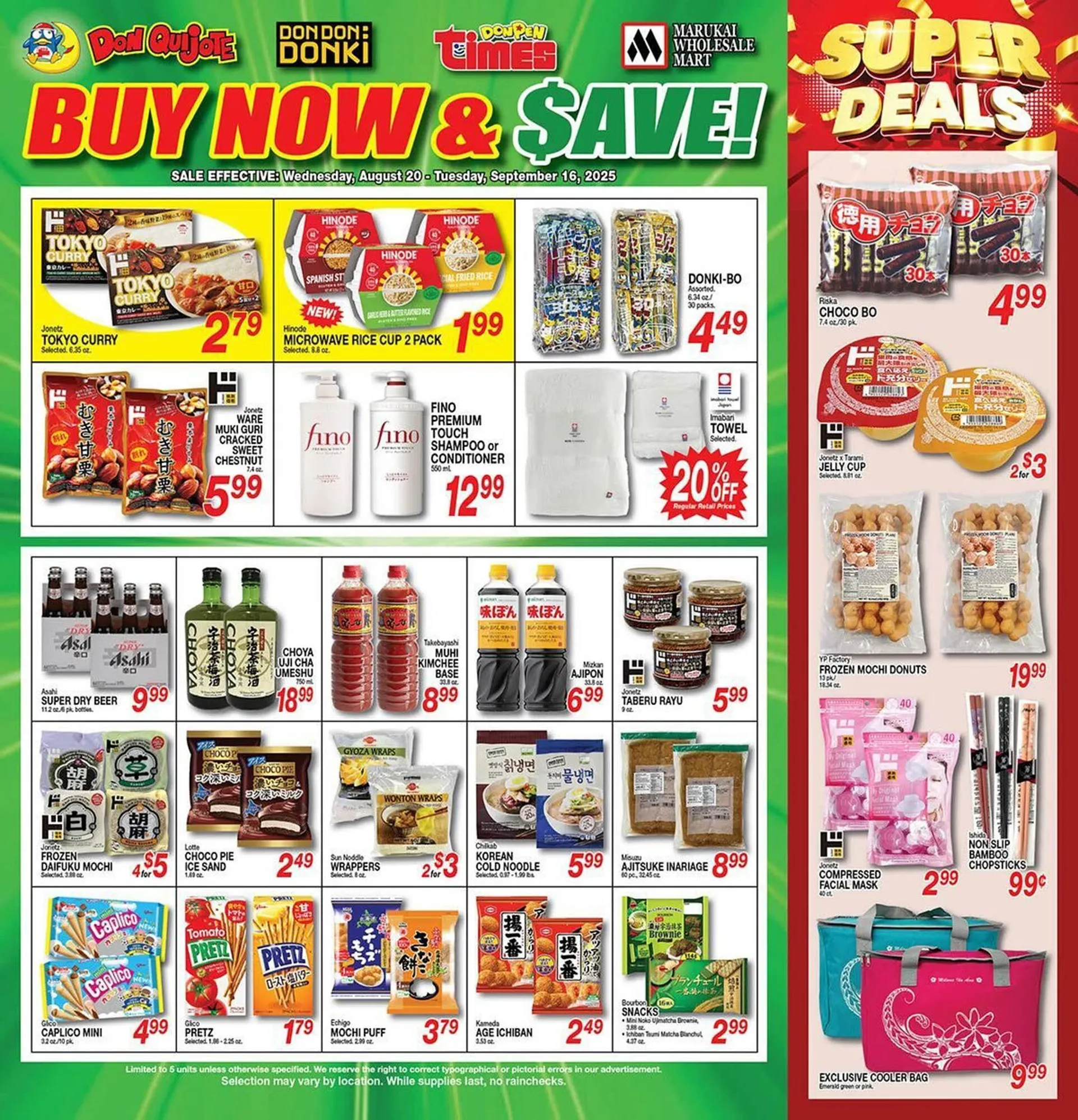 Weekly ad Don Quijote Hawaii Weekly Ad from August 20 to September 16 2025 - Page 1