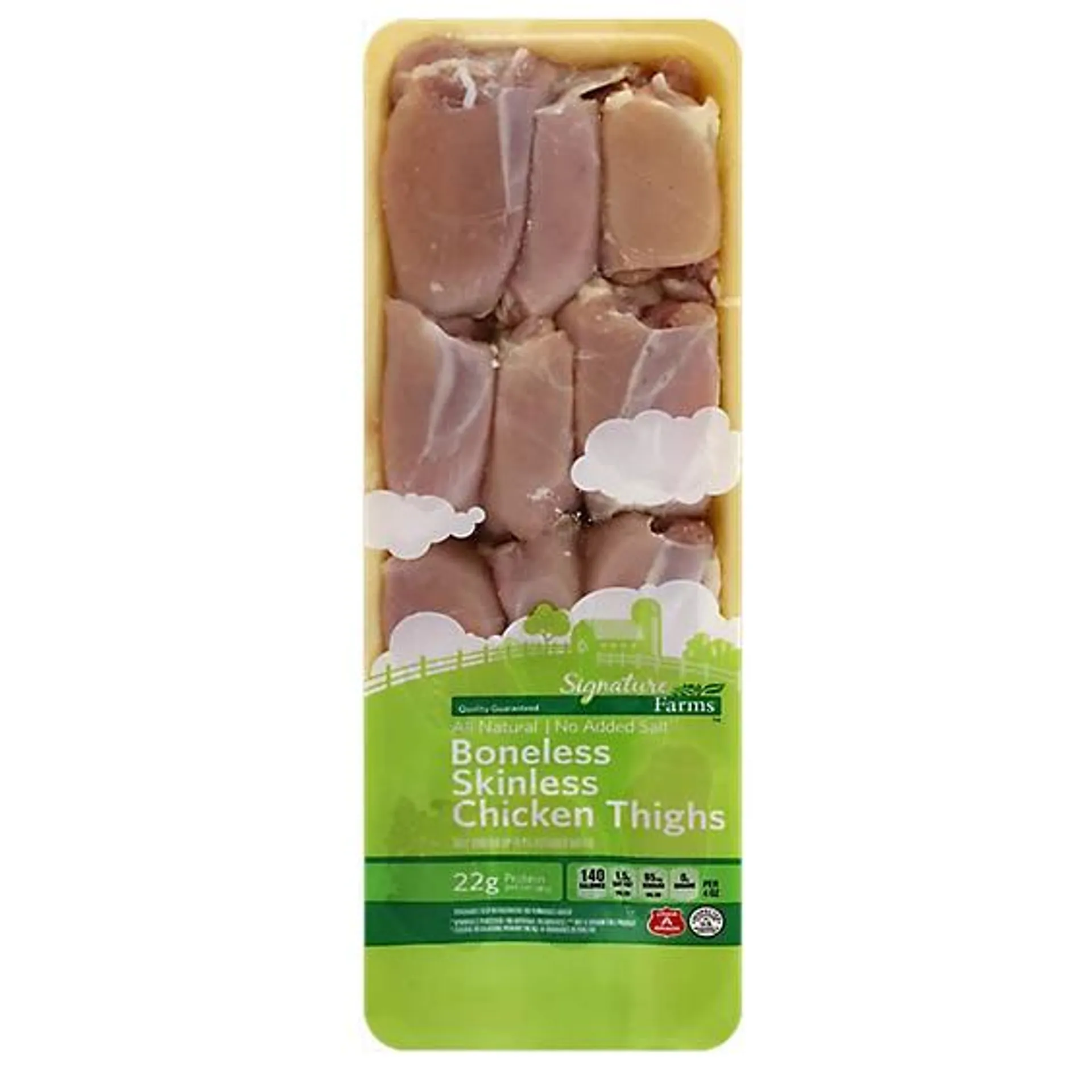 Signature Farms Boneless Skinless Chicken Thighs - 3.50 Lb