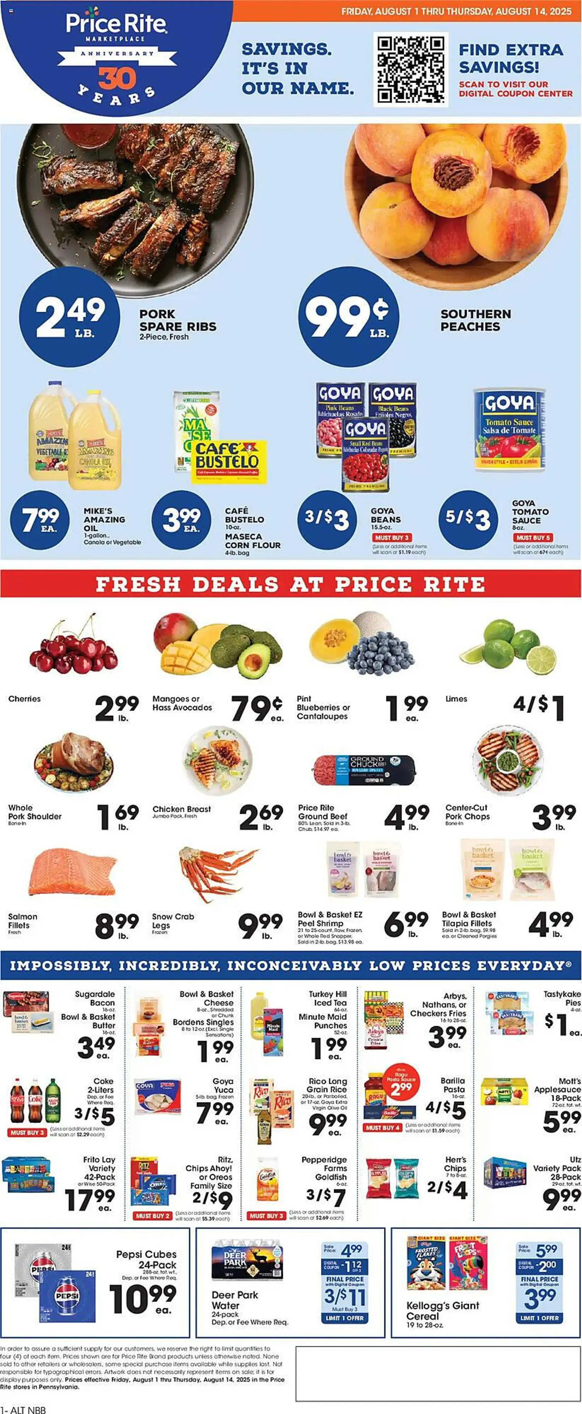Weekly ad Price Rite Weekly Ad from August 1 to August 14 2025 - Page 1