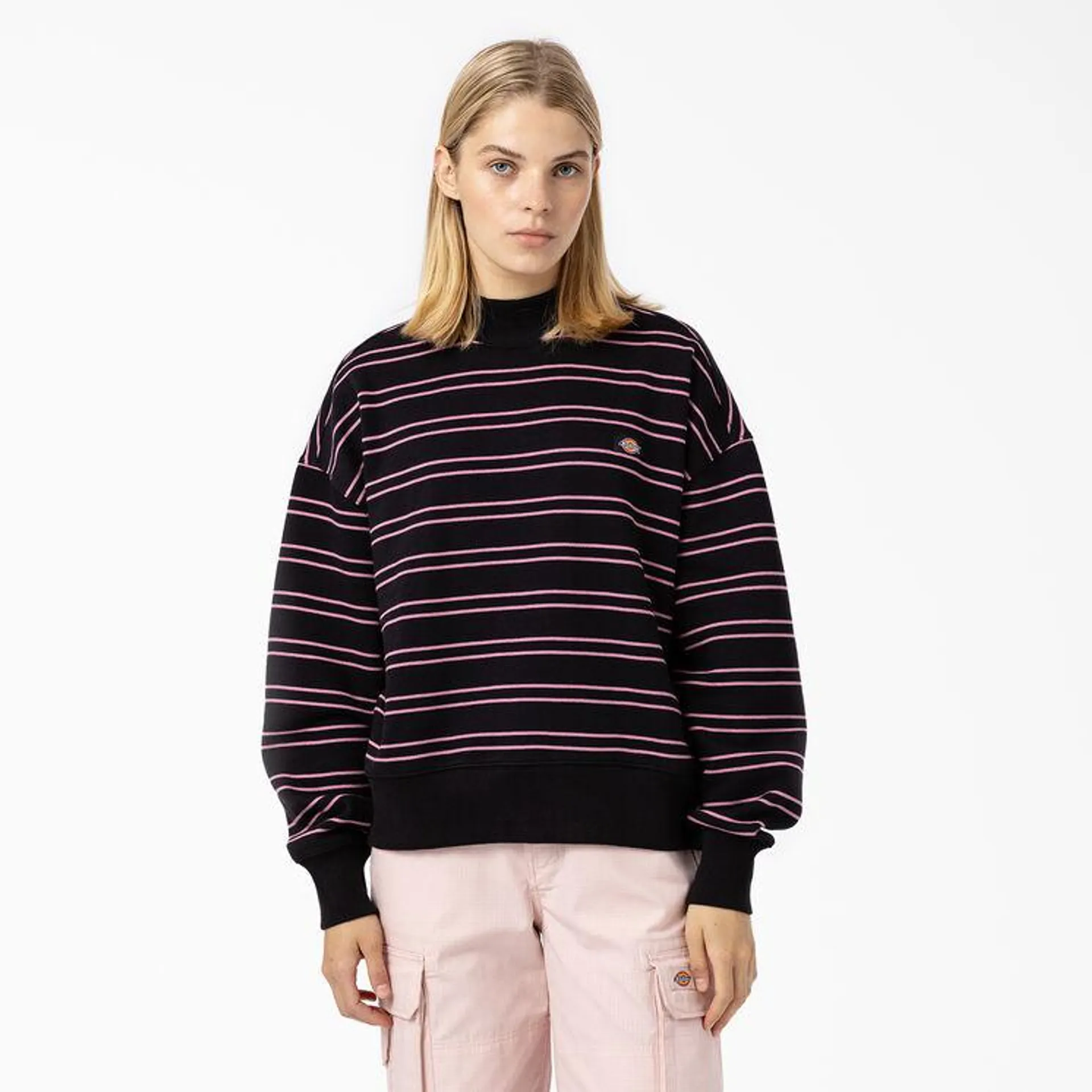 Women's Westover Striped Sweatshirt, Black Stripe