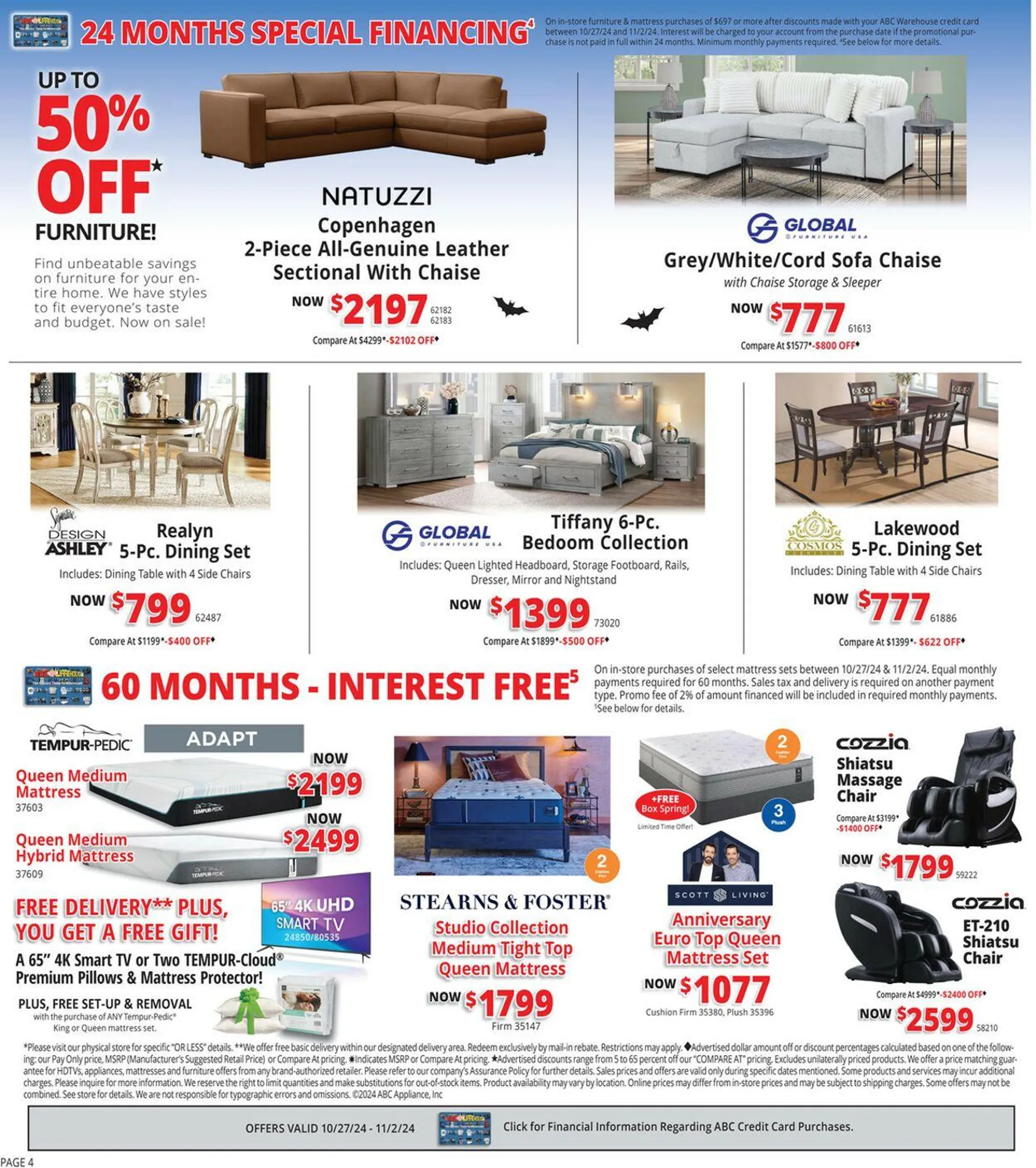 Weekly ad ABC Warehouse Current weekly ad from October 27 to November 2 2024 - Page 4