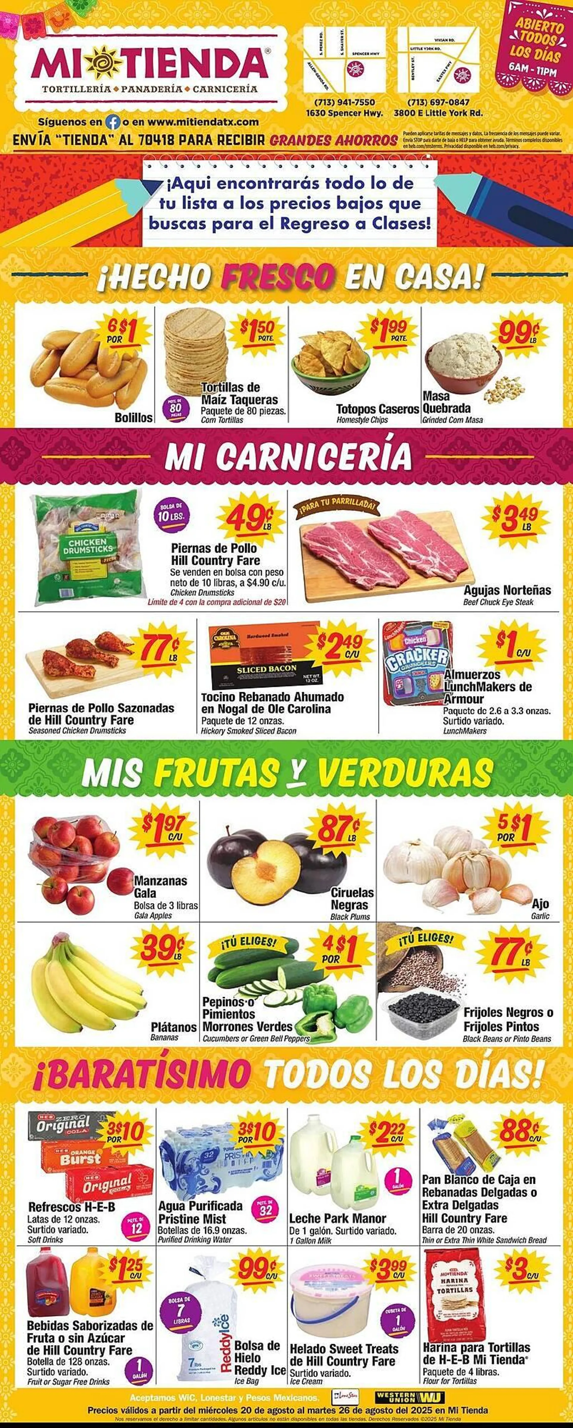 Weekly ad Mi Tienda Weekly Ad from August 20 to August 26 2025 - Page 1