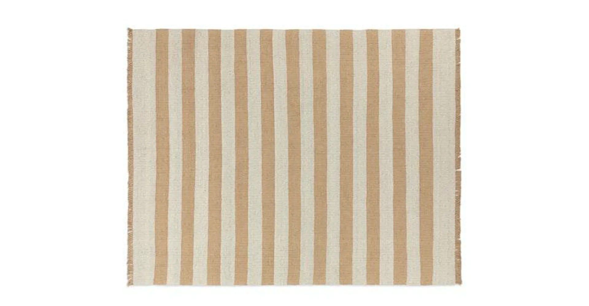Teris Striped White Rug 8 x 10