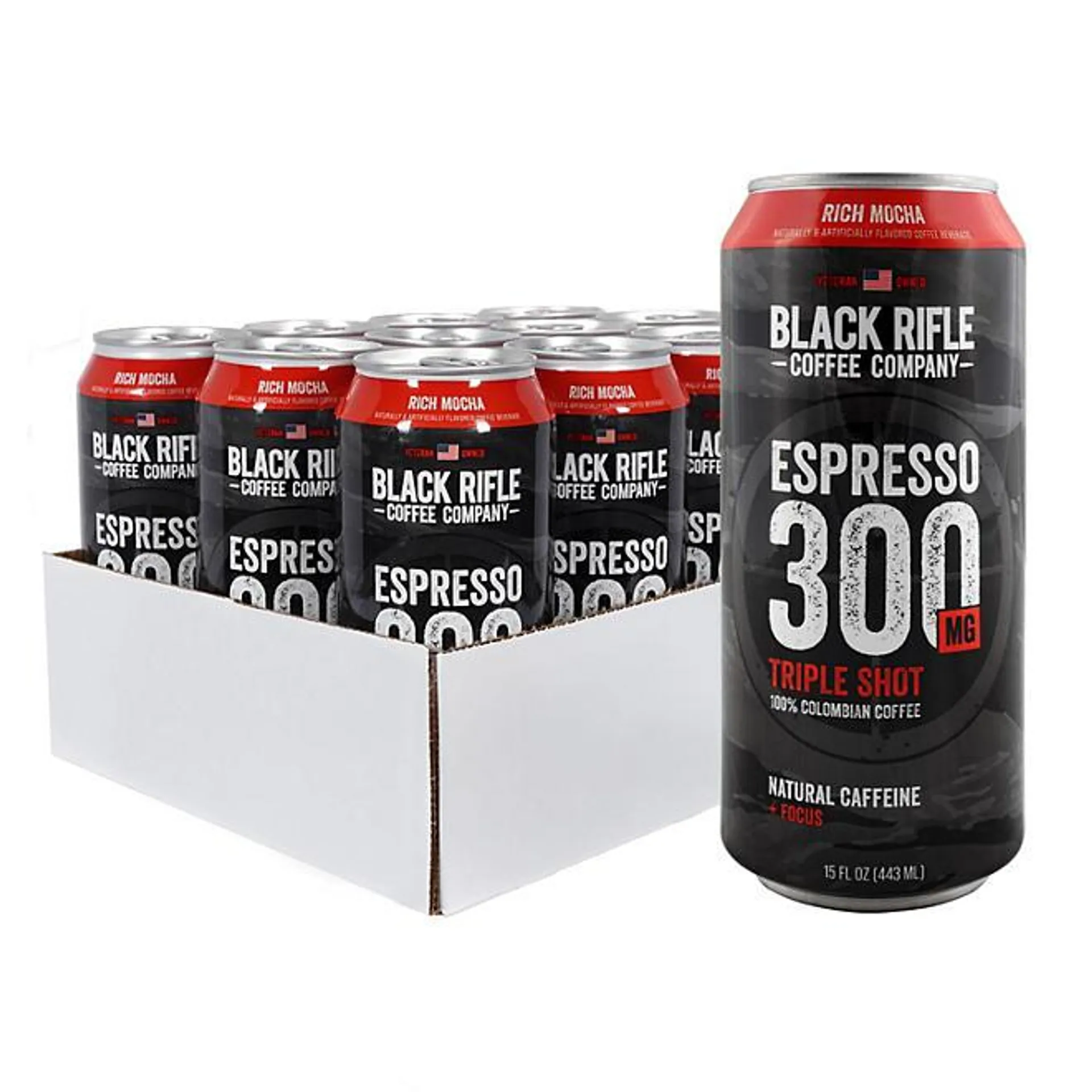 Black Rifle Coffee Company Espresso 300 Mocha (15 fl. oz., 12 pk.)