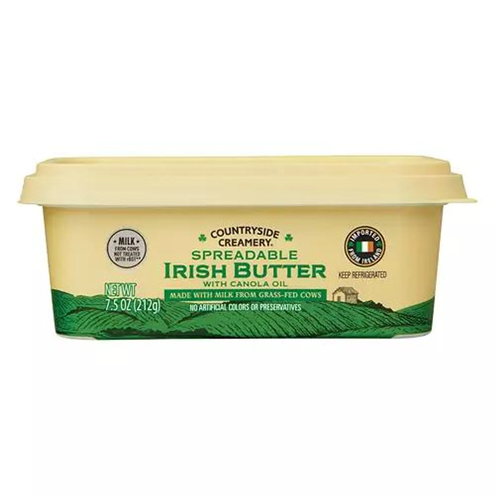 Spreadable Irish Butter with Canola Oil, 7.5 oz