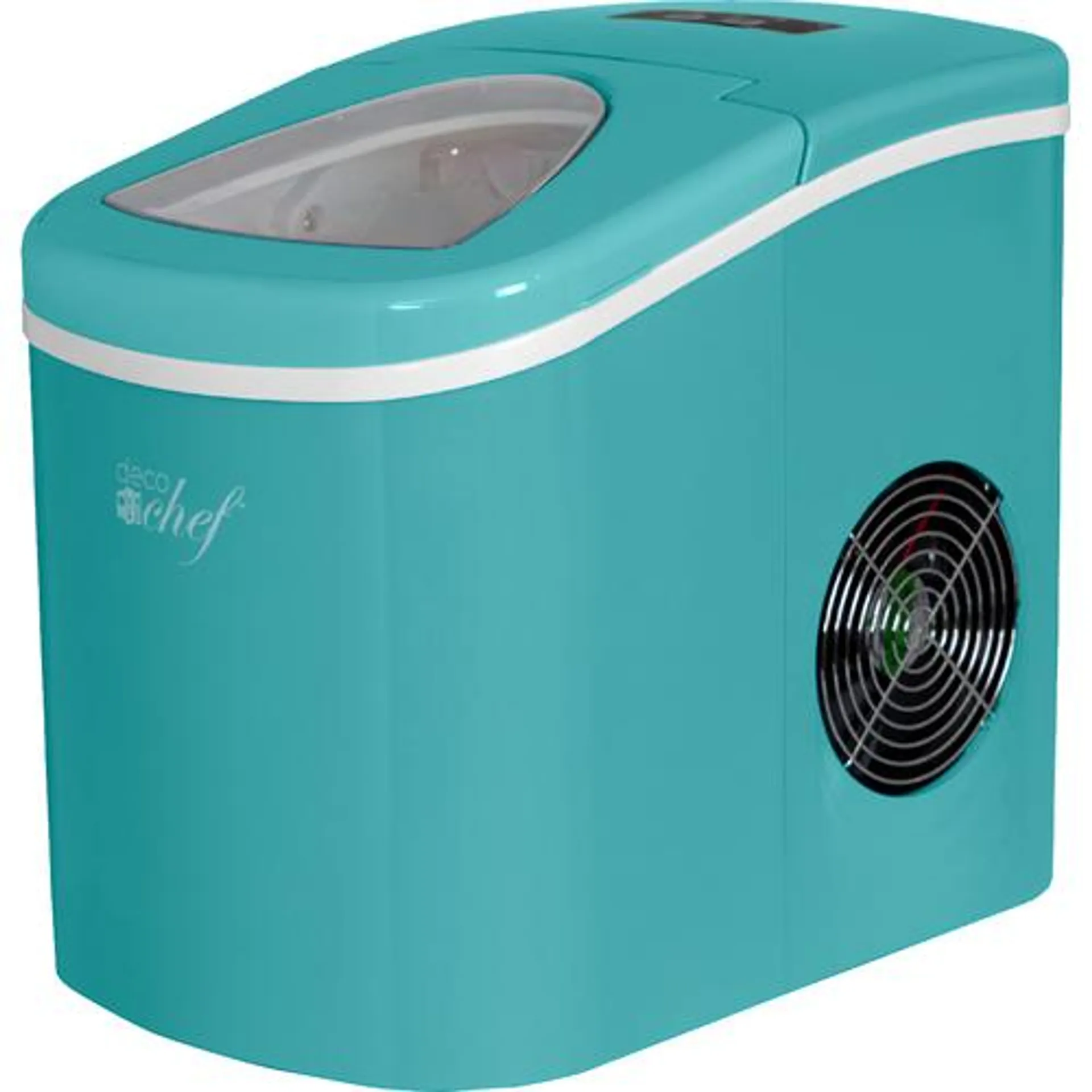 Deco Chef Turquoise Compact Electric Ice Maker | (IMTQA) | Top Load | 26 Lbs Per Day