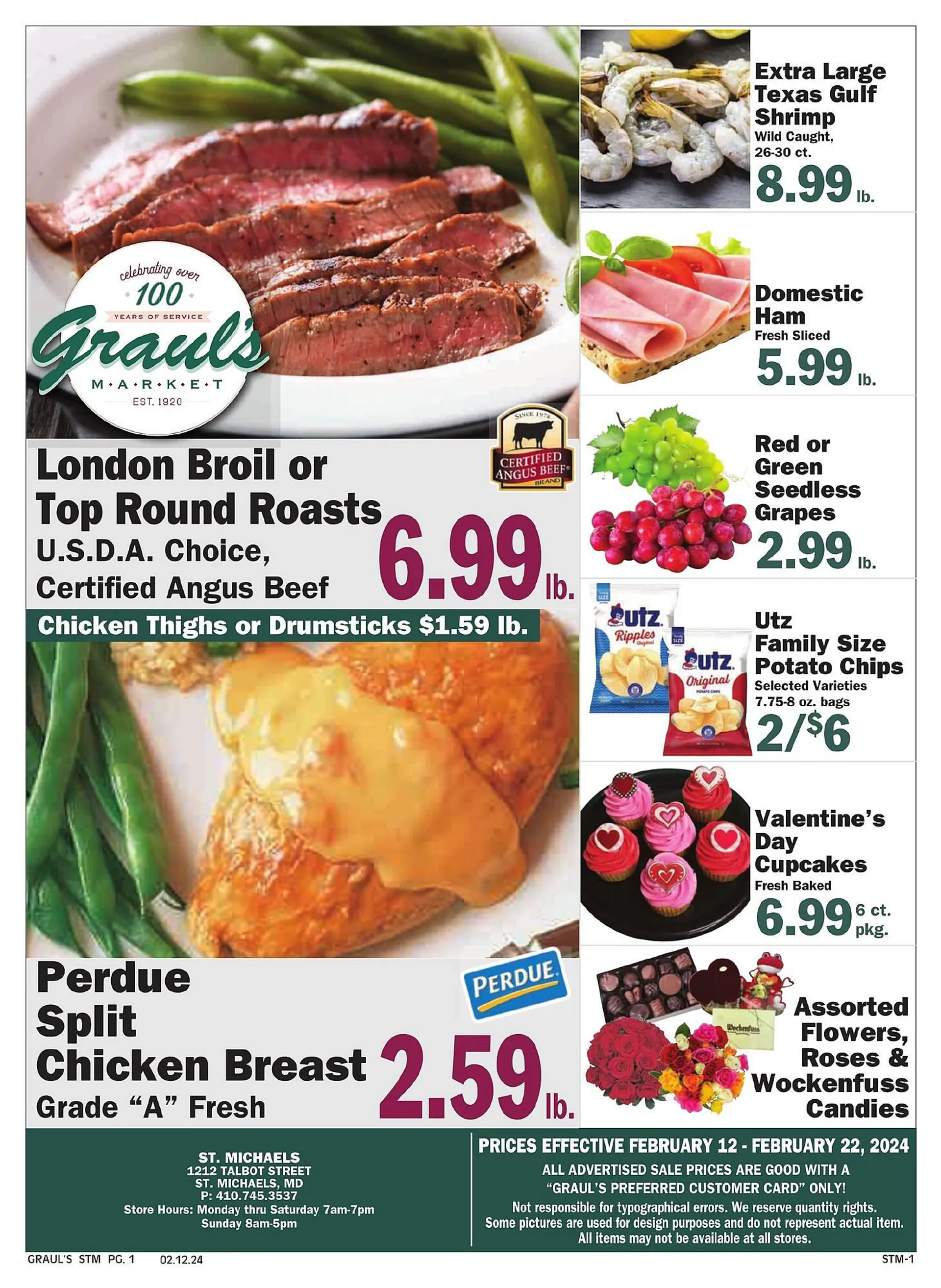 Weekly ad Graul's Market Weekly Ad from February 12 to February 22 2024 - Page 1