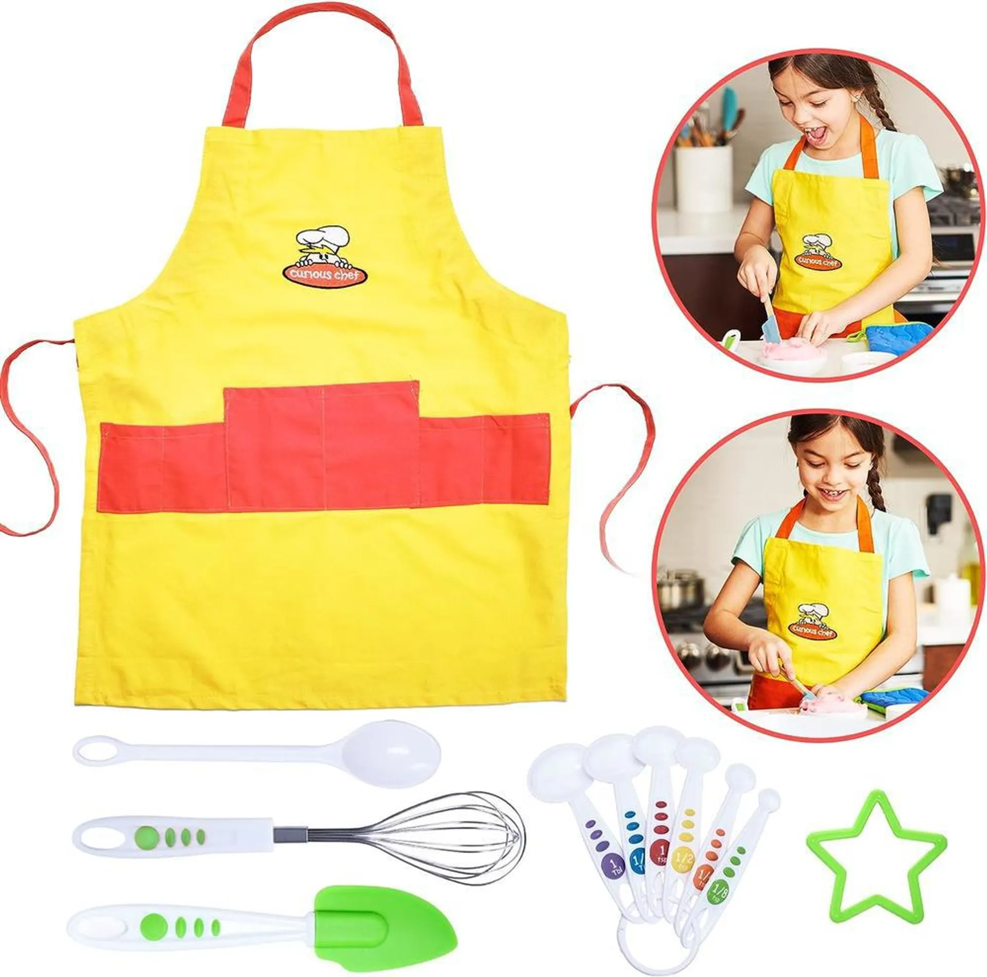 Curious Chef Yellow Chef's Kit - 11 Piece