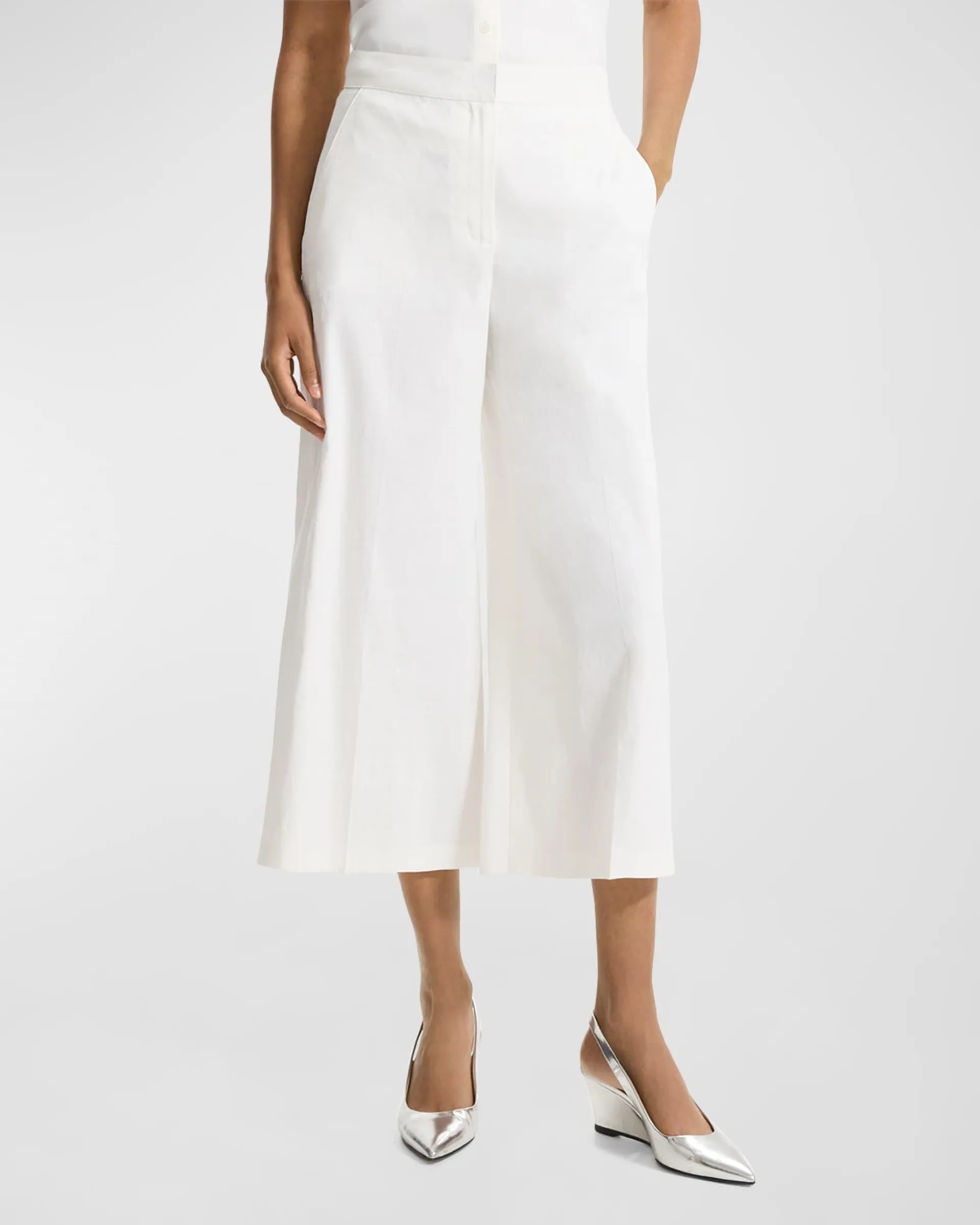 Terena Cropped Wide-Leg Pants