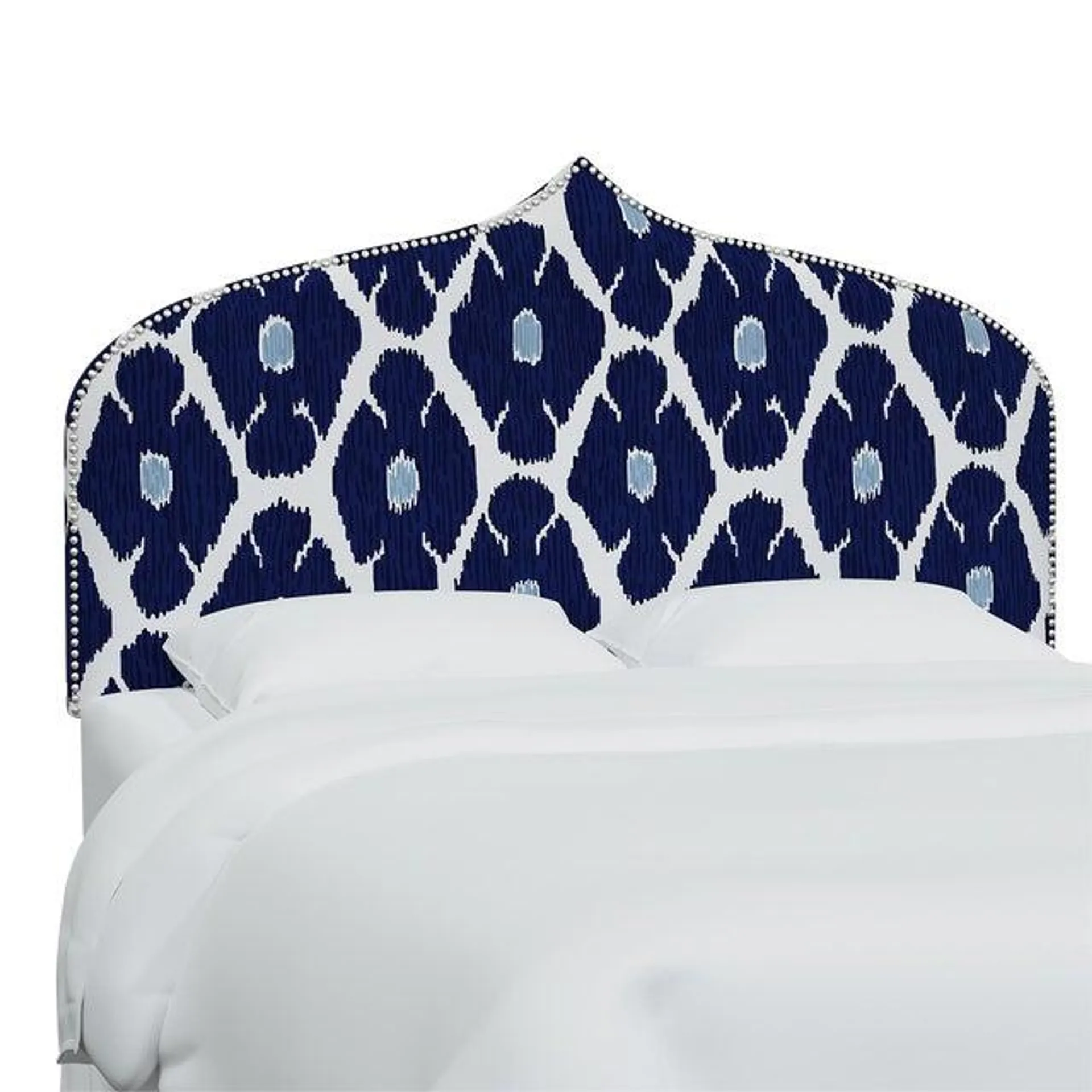 John Robshaw x Cloth & Company Alina Headboard in Poppy Indigo, Full