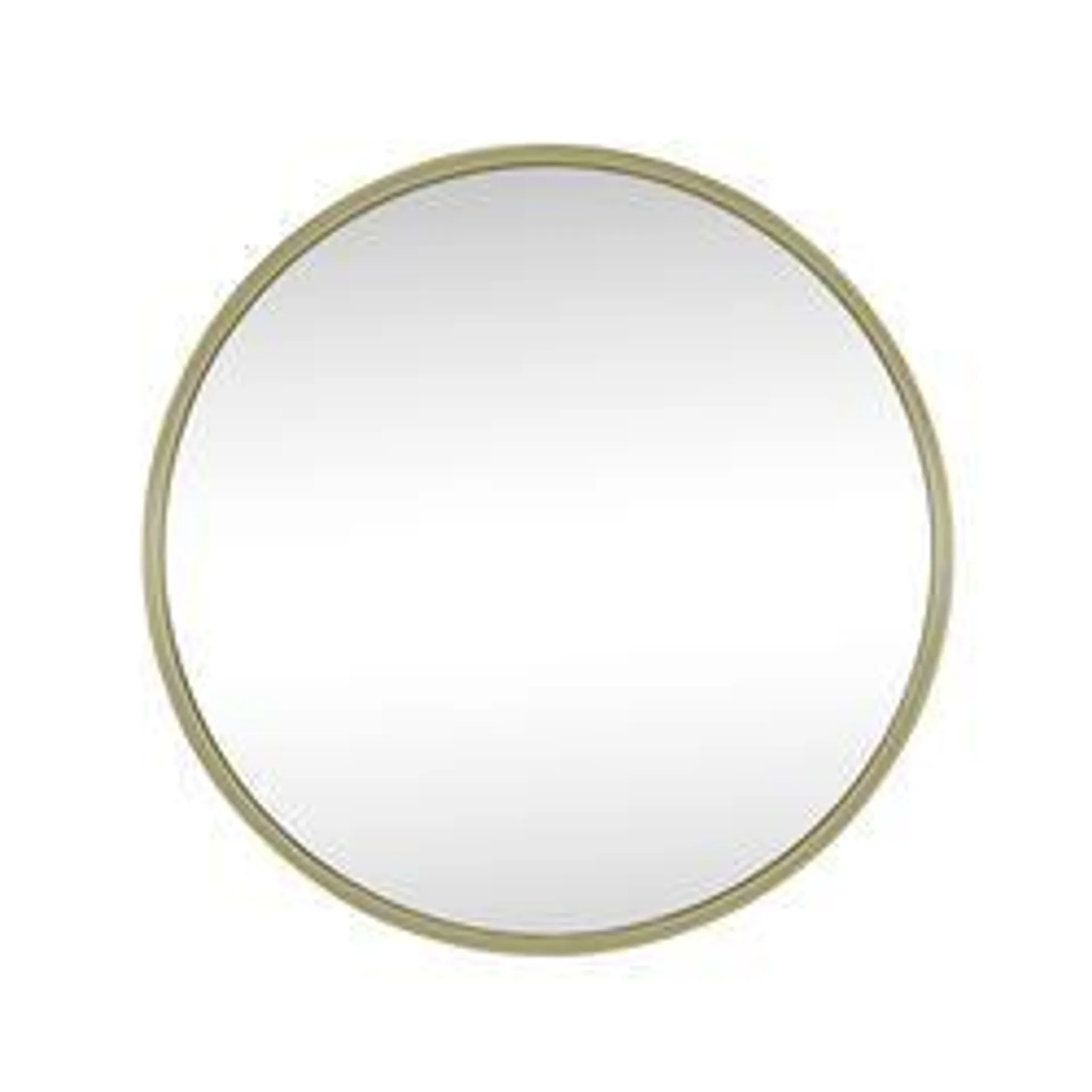 OVE Decors 36"W x 36"H Round Brushed Gold Framed Mirror