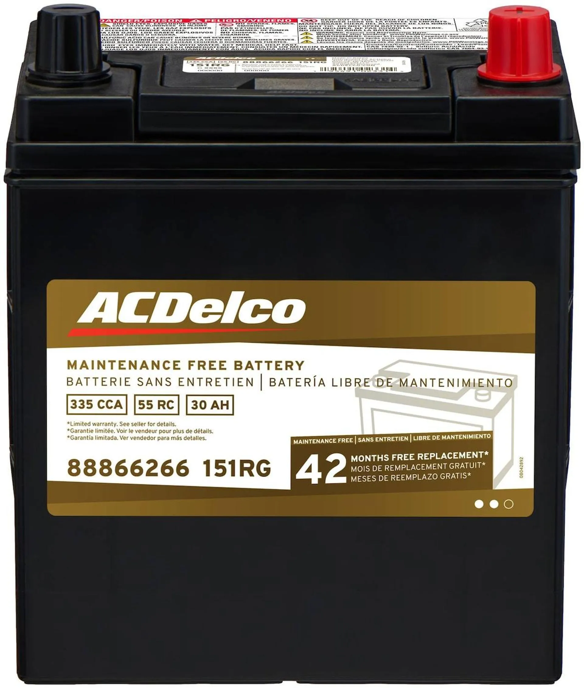 ACDelco Battery Group Size 151R - 151RG