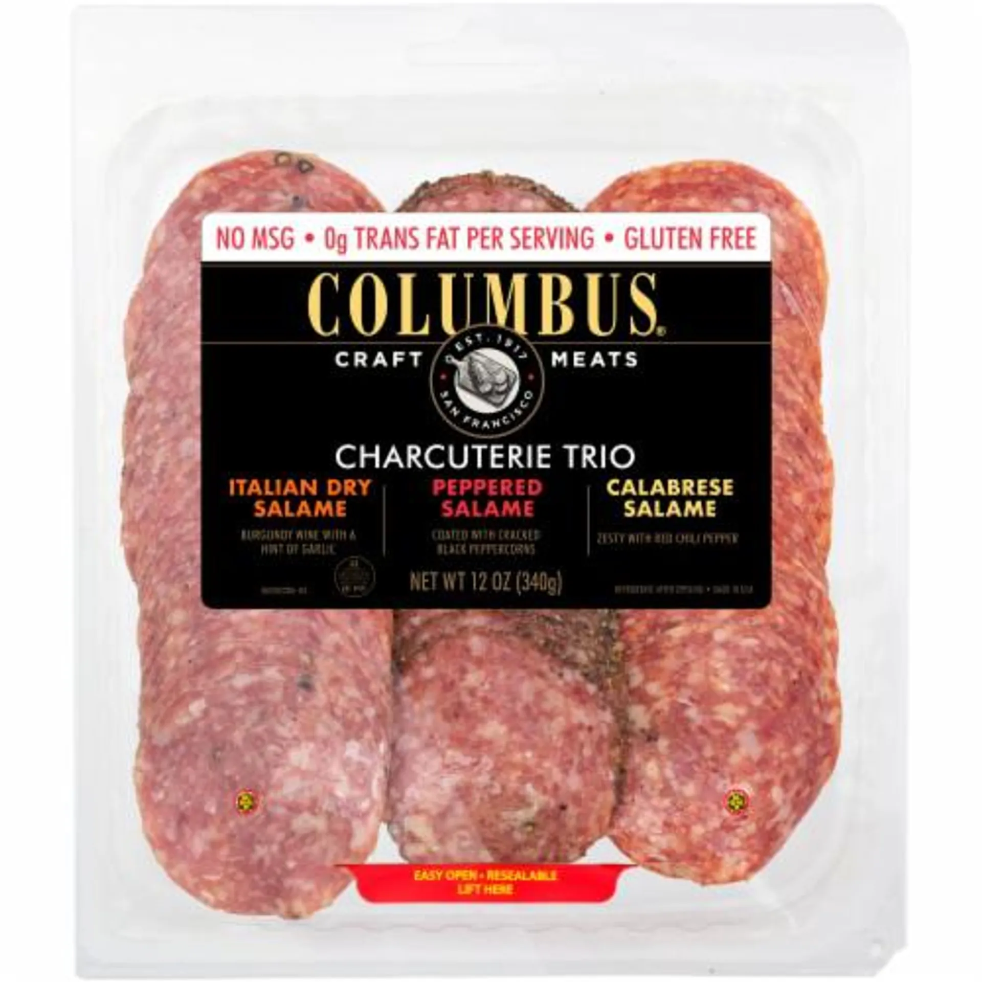 Columbus® Sliced Salame Charcuterie Trio