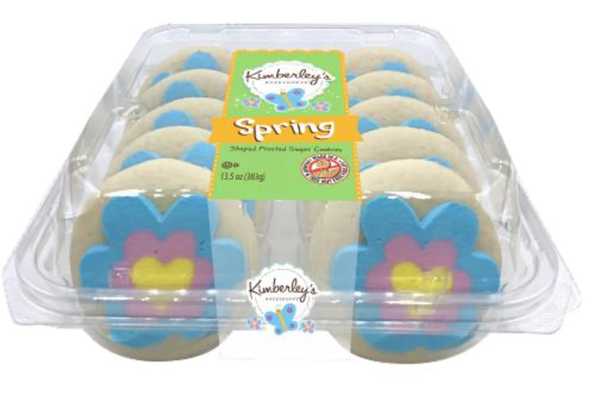 Kimberley's Bakeshoppe™ Spring Shaped Vanilla Frosted Sugar Cookies