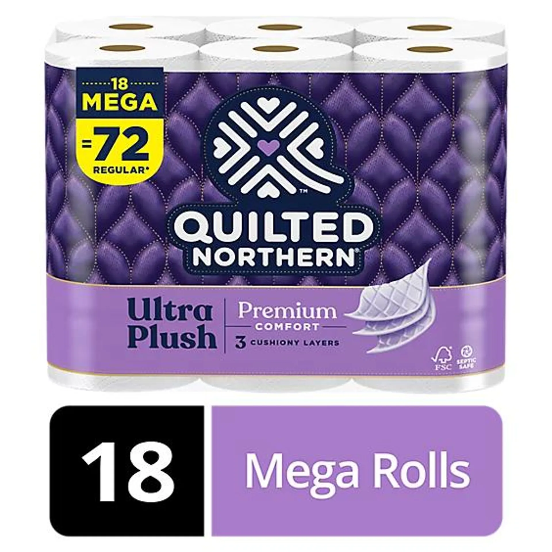 Quilted Northern Ultra Toilet Paper Mega Rolls - 18 Count