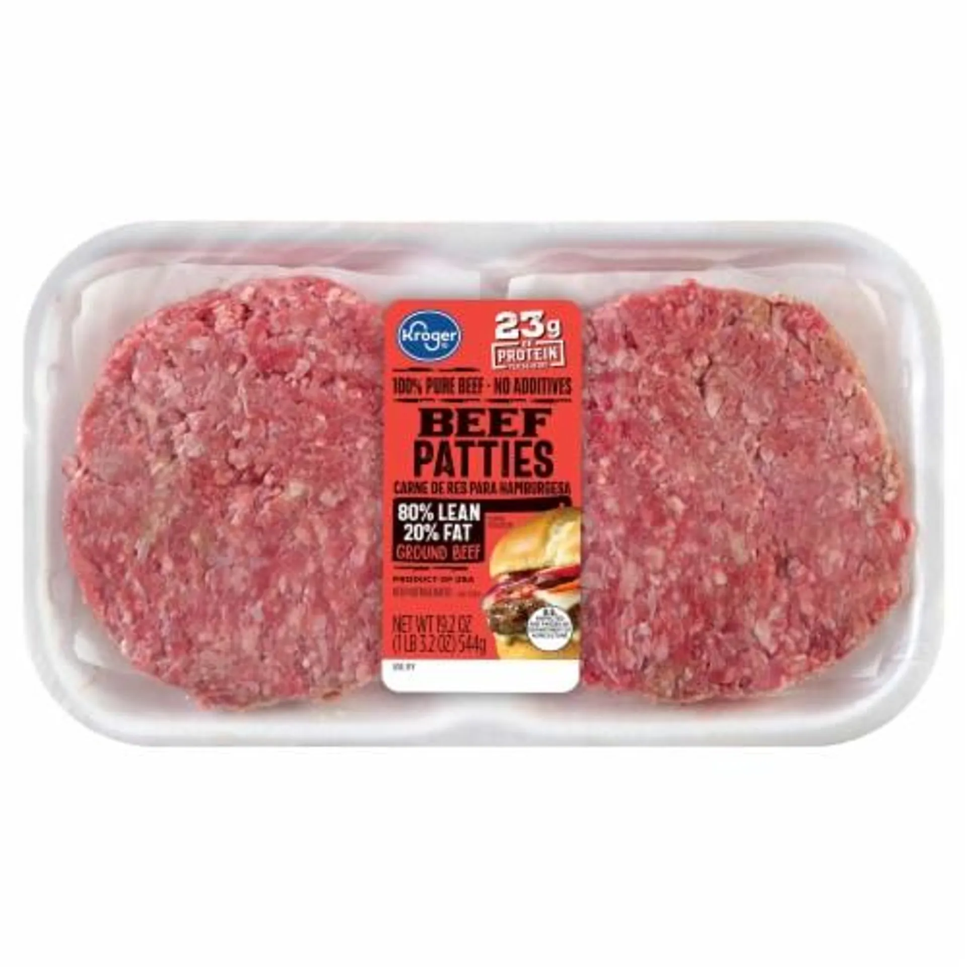 Kroger® Homestyle 80/20 Ground Beef Patties