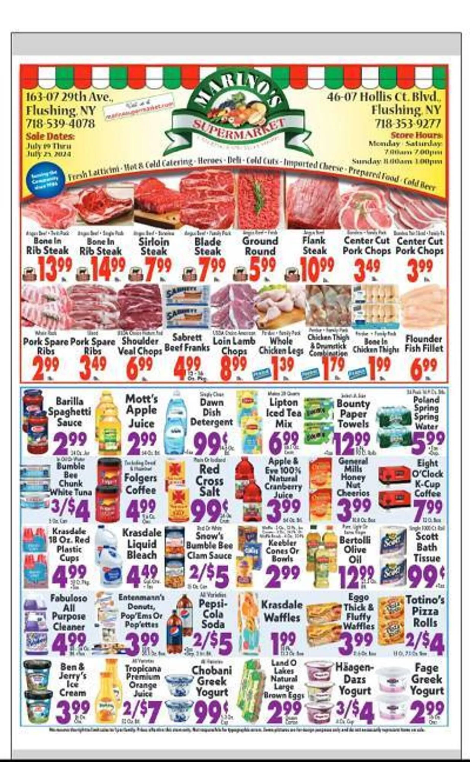 Marinos Supermarket Weekly Ad - 1