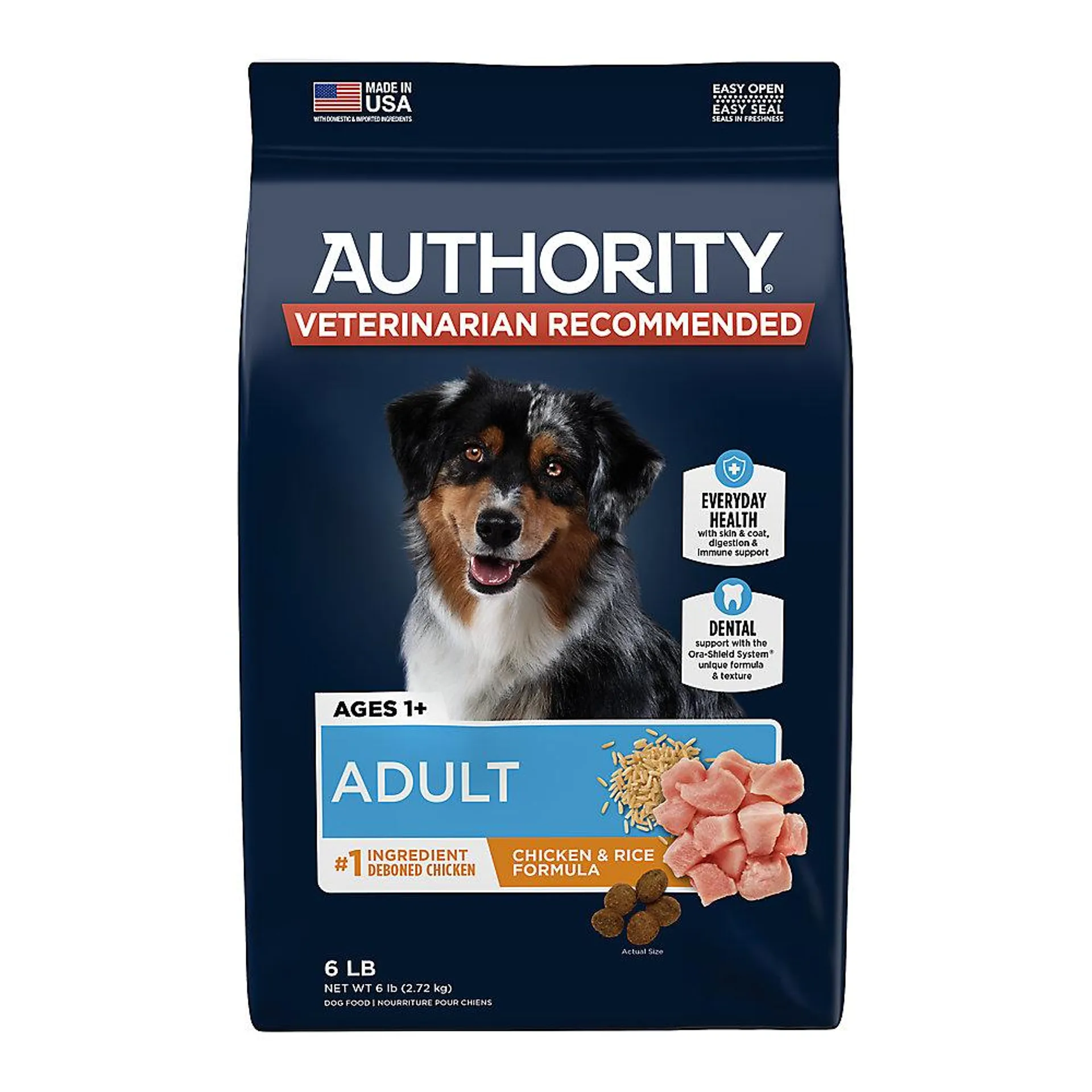 Authority® Everyday Health Adult Dry Dog Food - Chicken & Rice