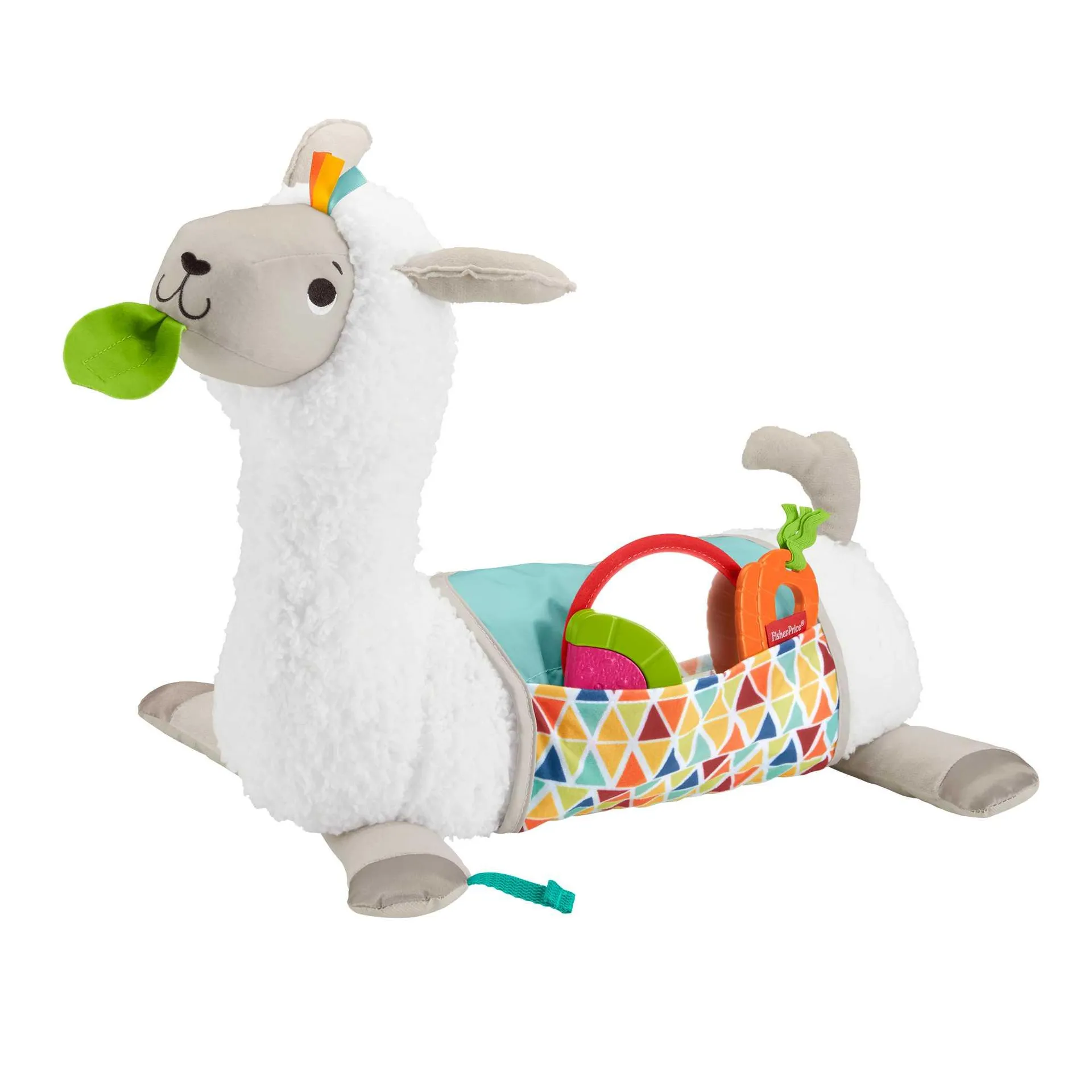 Fisher-Price Grow-With-Me Tummy Time Llama, Plush Infant Support Wedge