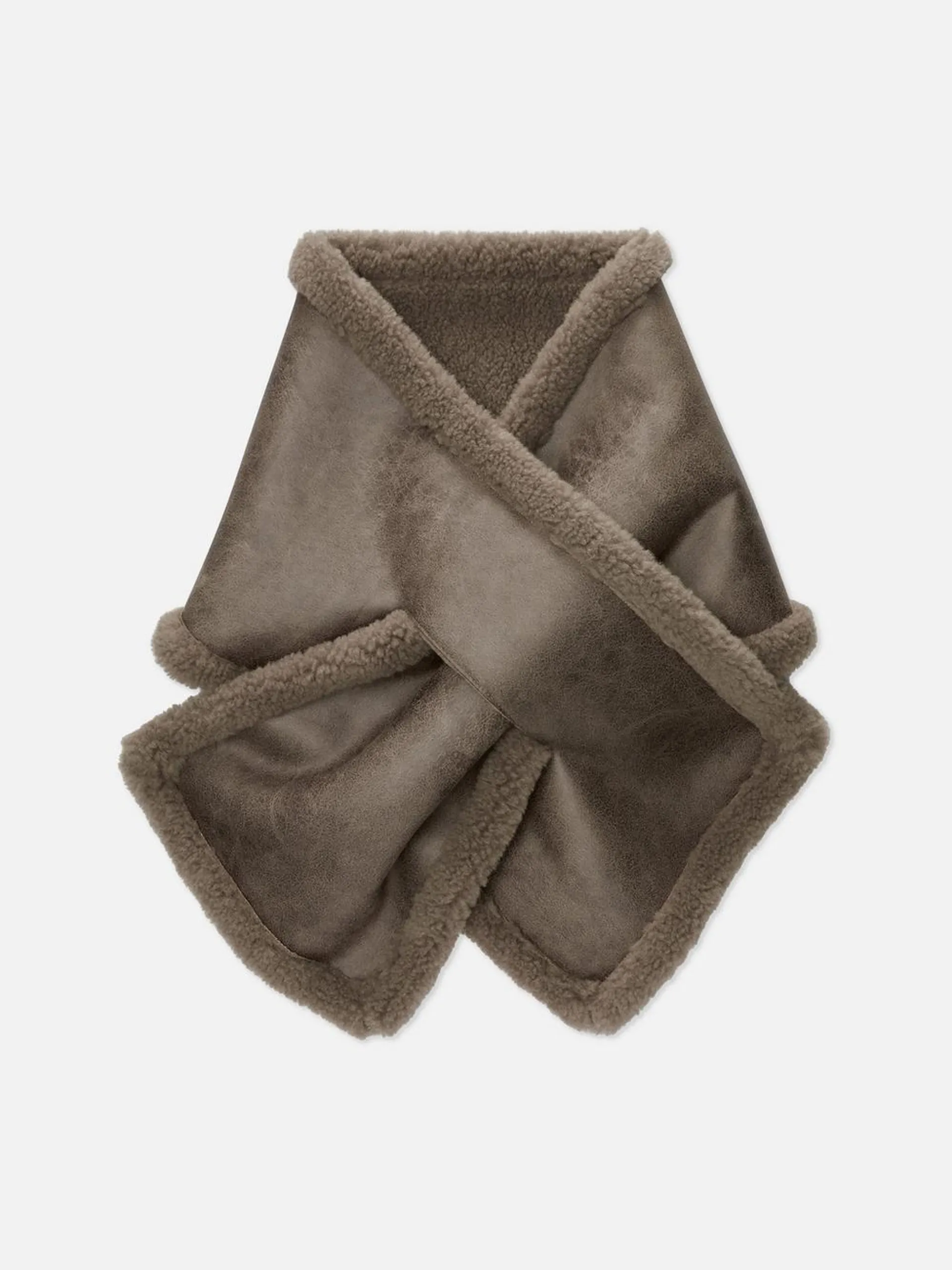 Faux Shearling Scarf