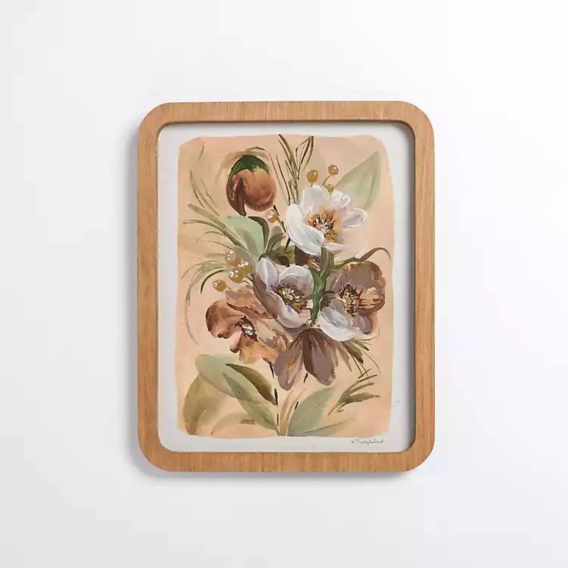 Muted Blooms Framed Art Print